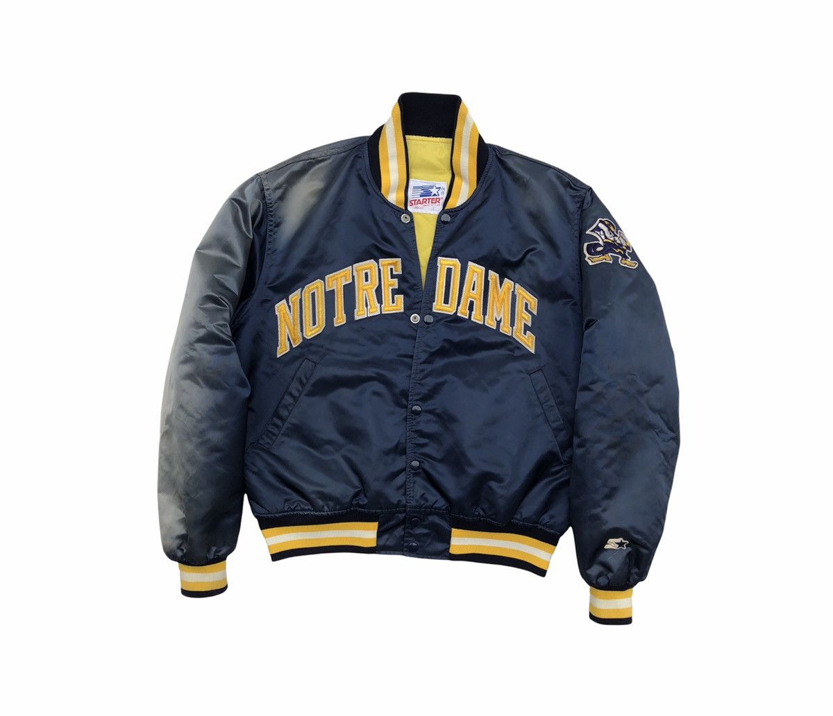 Starter 🔥DISTRESSED🔥VTG 80s Starter Notre Dame Fighting Irish Jacket Size US M / EU 48-50 / 2 - 2 Thumbnail