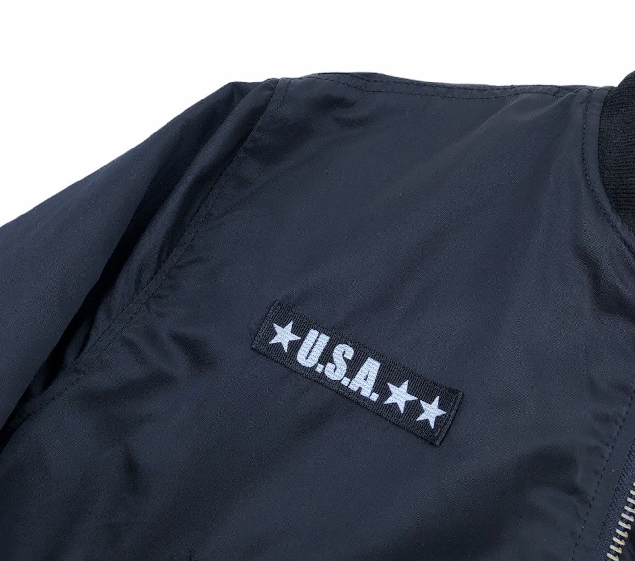 Vintage 🔥Vintage U. S. A Powered By Gearhead Patches Bomber Jacket Size US L / EU 52-54 / 3 - 7 Thumbnail