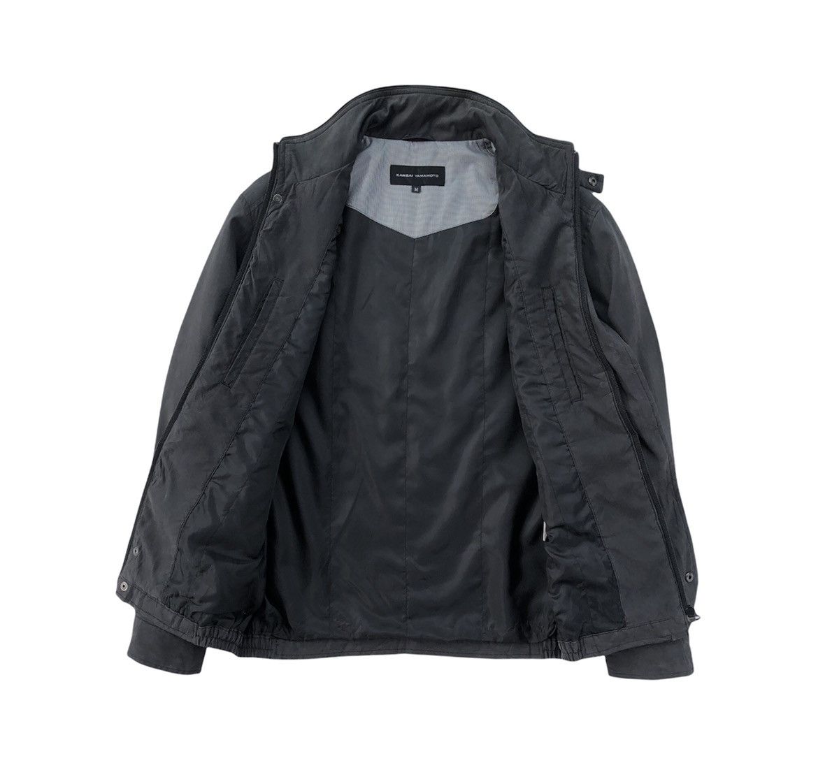 Kansai Yamamoto 🔥Kansai Yamamoto Bomber Jacket With Leather Part On Pocket Size US M / EU 48-50 / 2 - 3 Thumbnail