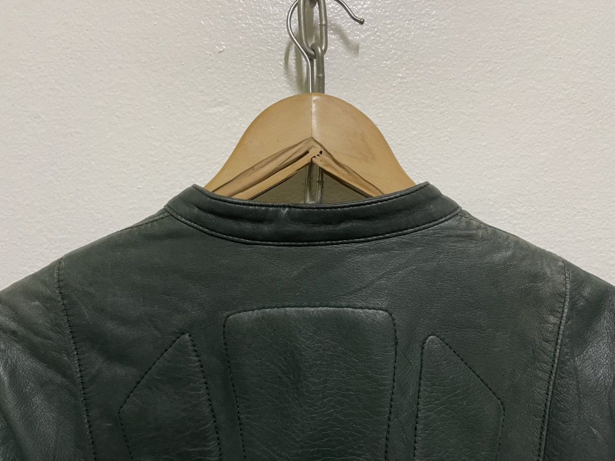 CLOSED Rare Green Perfecto Lamb Leather Jacket Size M / US 6-8 / IT 42-44 - 19 Thumbnail