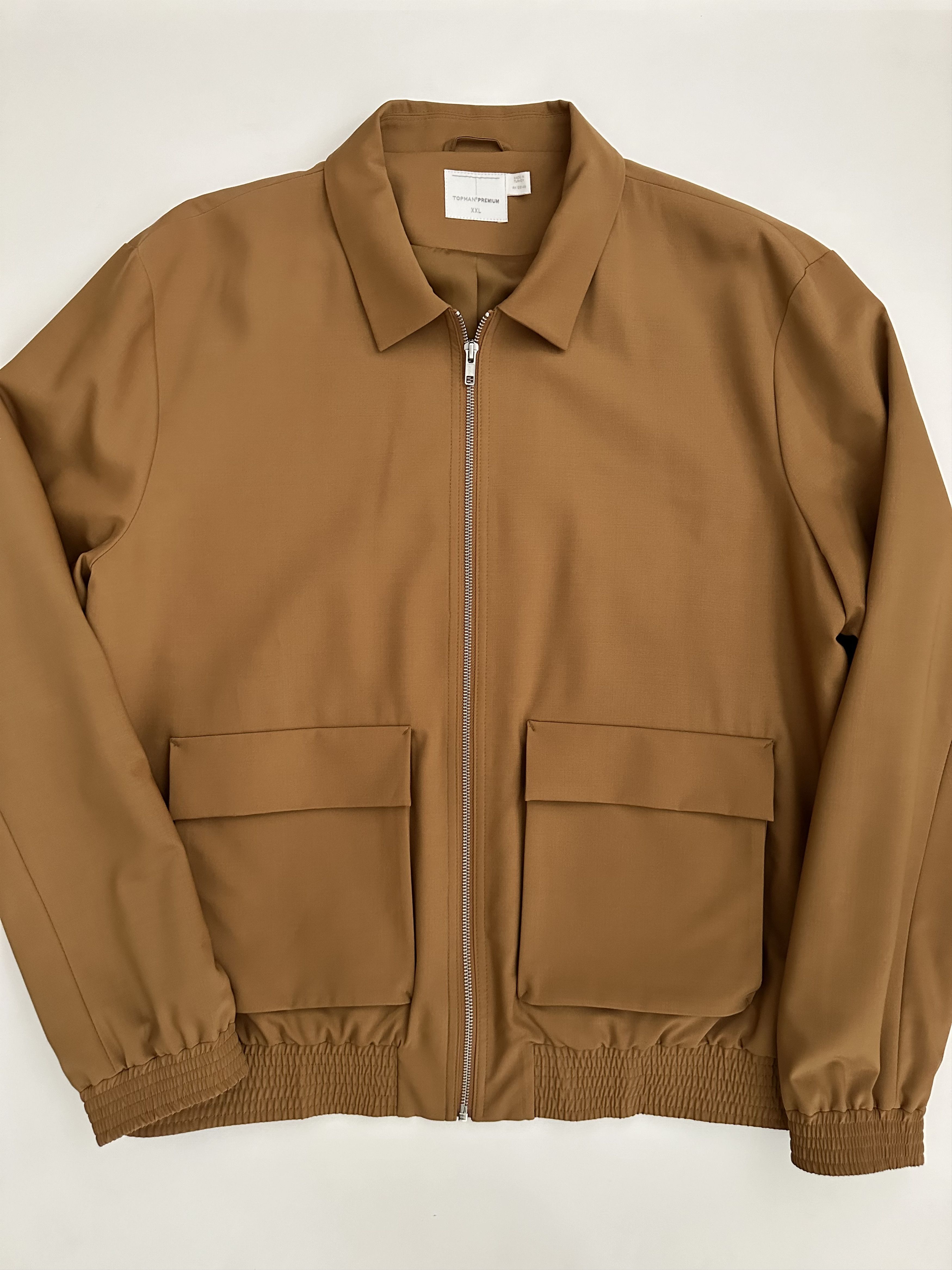 Topman Premium Harrington Jacket - Gold - XXL