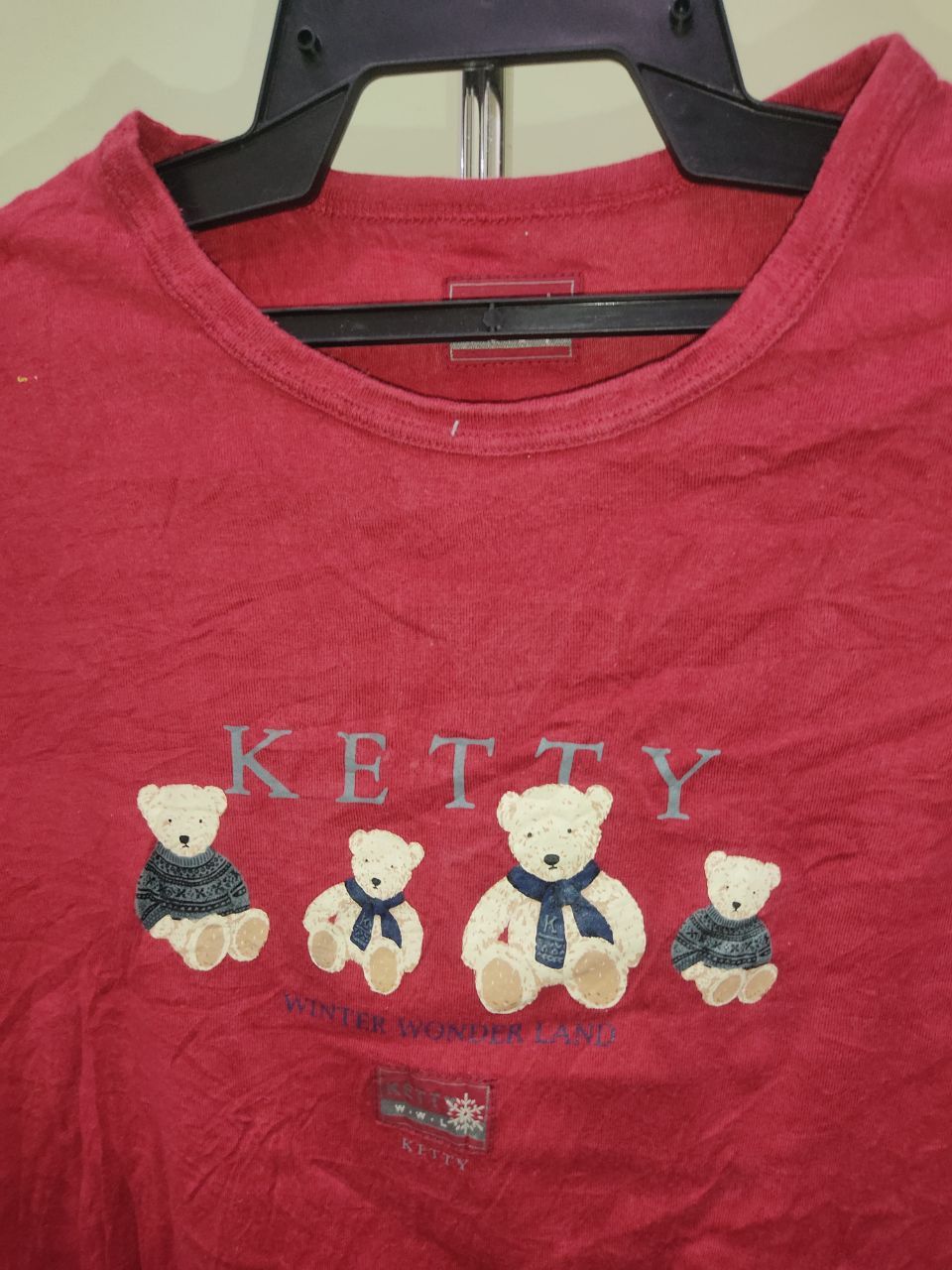 Japanese Brand Ketty Bear Red Tee Size US S / EU 44-46 / 1 - 3 Thumbnail