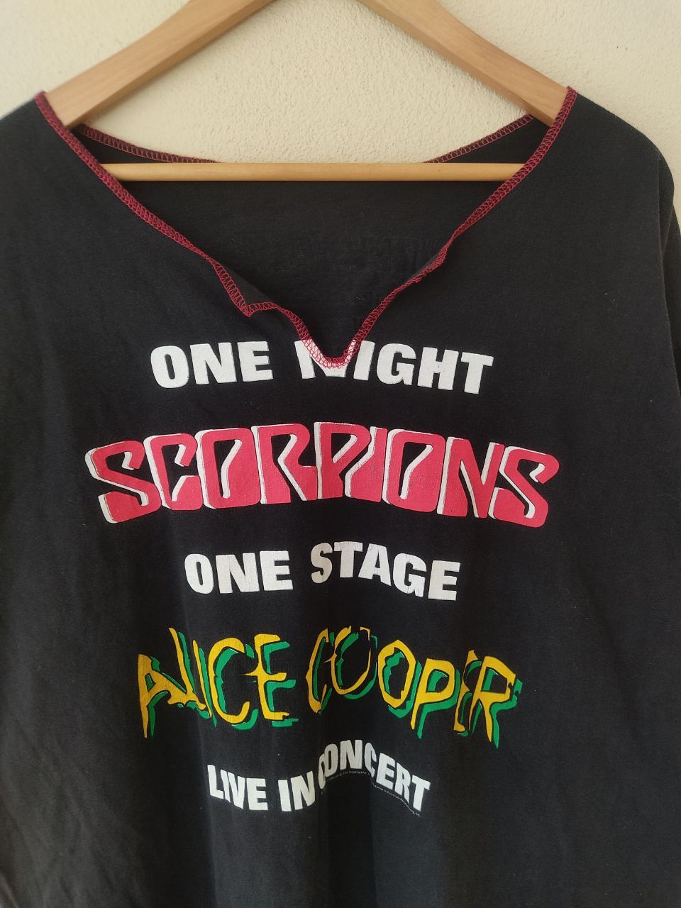 Band Tees × Vintage RARE! Vintage Scorpions x Alice Cooper Tour Concert Tee Size US XL / EU 56 / 4 - 6 Thumbnail