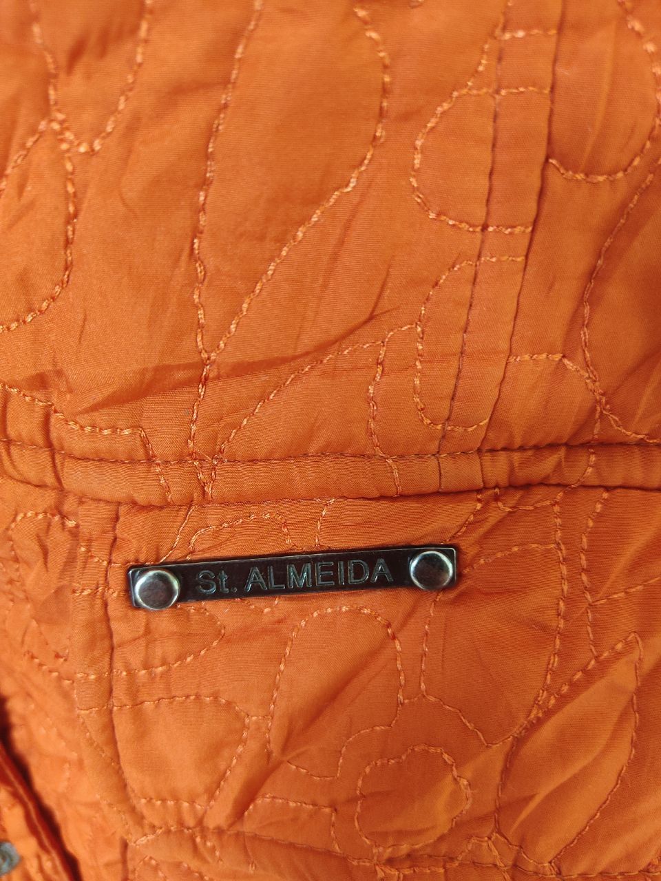 Japanese Brand × Vintage VINTAGE ST. ALMEIDA ORANGE LIGHT PUFFER JACKET Size US M / EU 48-50 / 2 - 4 Thumbnail