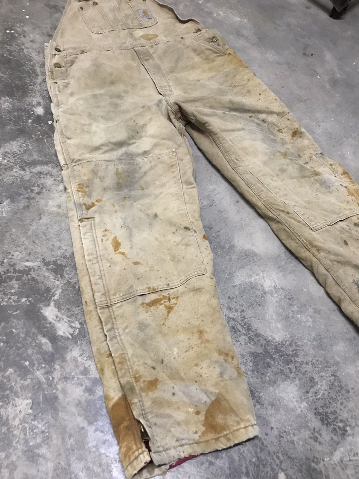 Carhartt × Vintage Vintage distressed Carhartt Double-Knee Overalls Size US 41 - 16 Thumbnail