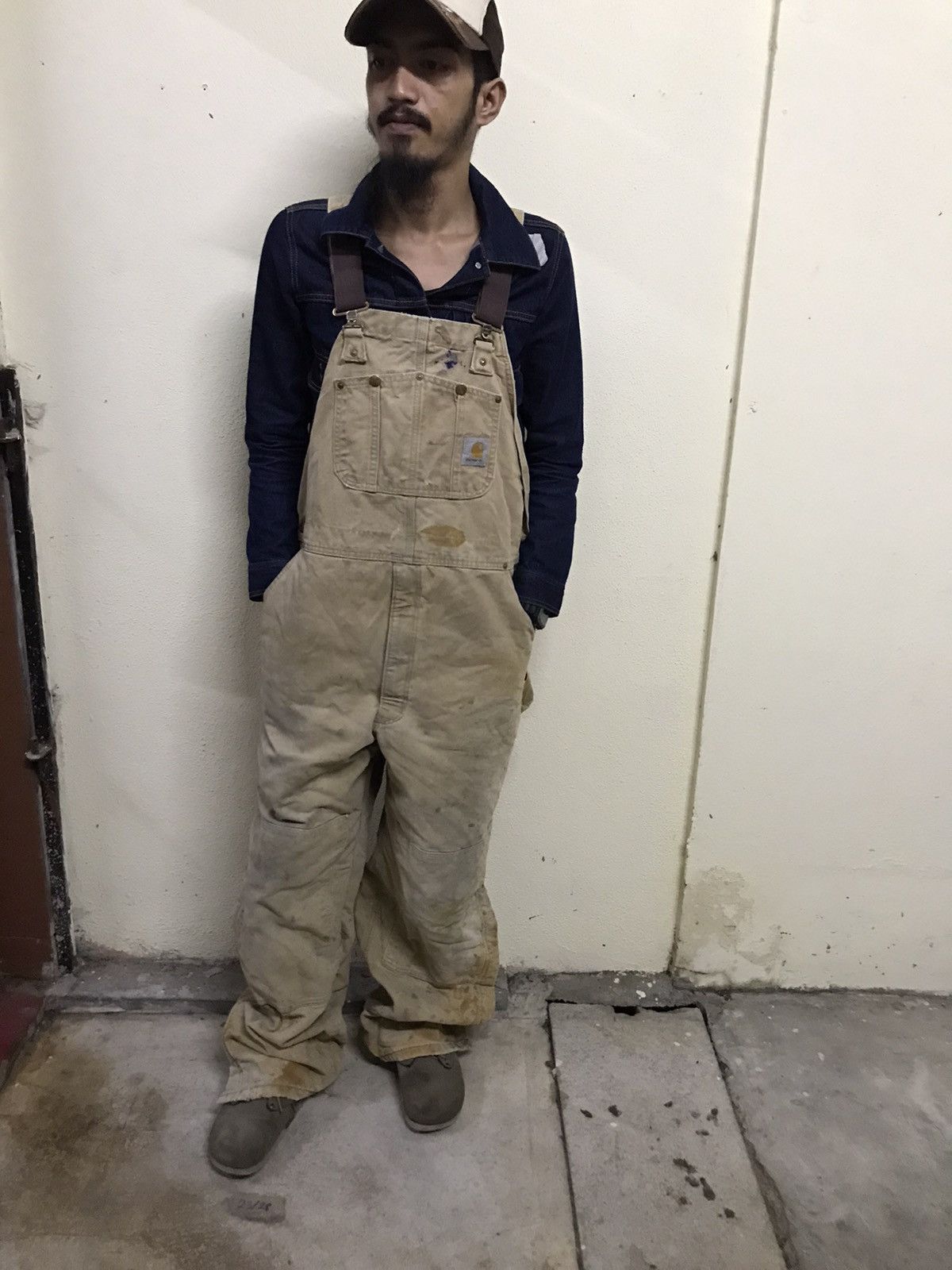 Carhartt × Vintage Vintage distressed Carhartt Double-Knee Overalls Size US 41 - 21 Thumbnail