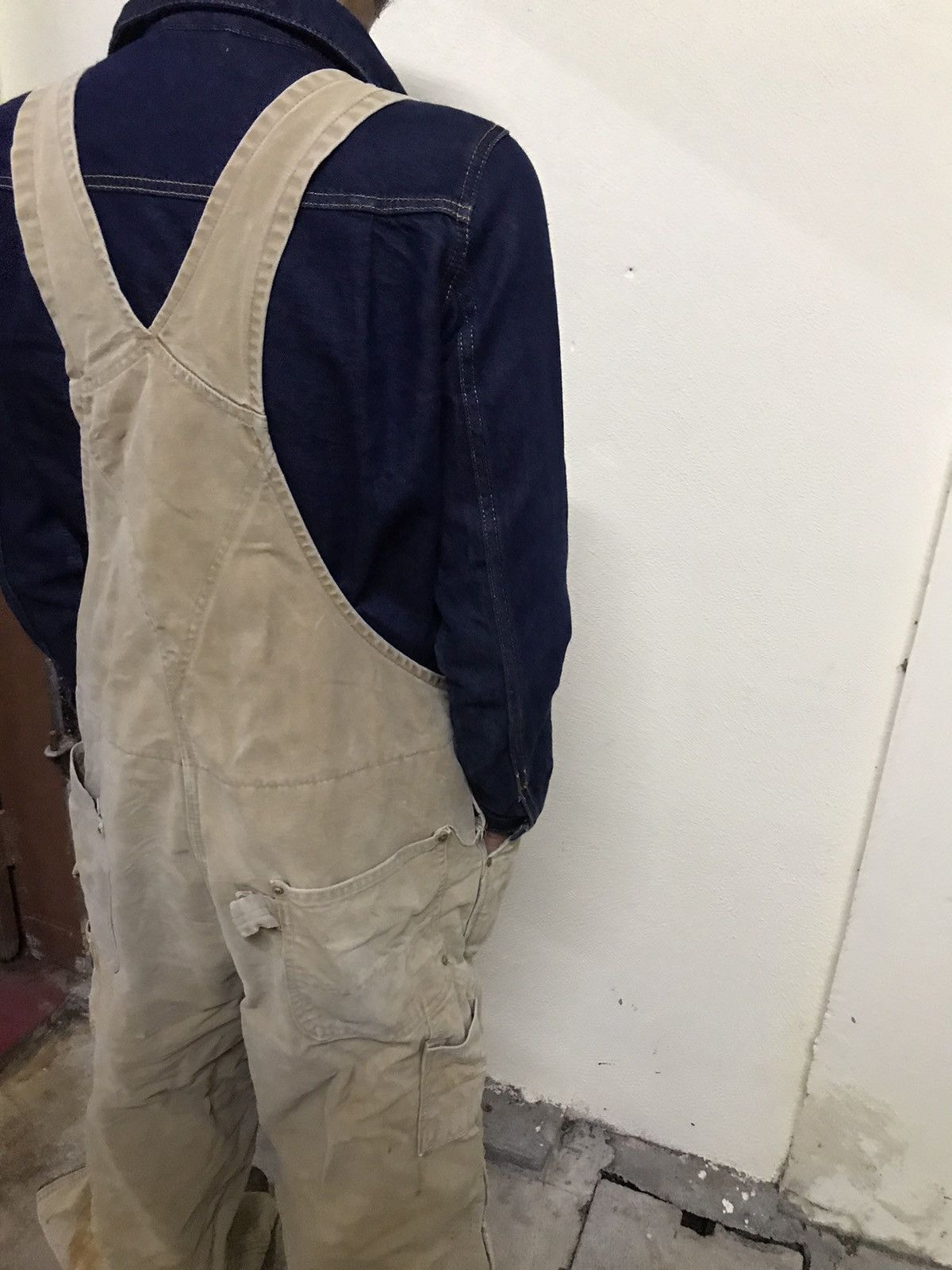Carhartt × Vintage Vintage distressed Carhartt Double-Knee Overalls Size US 41 - 20 Thumbnail