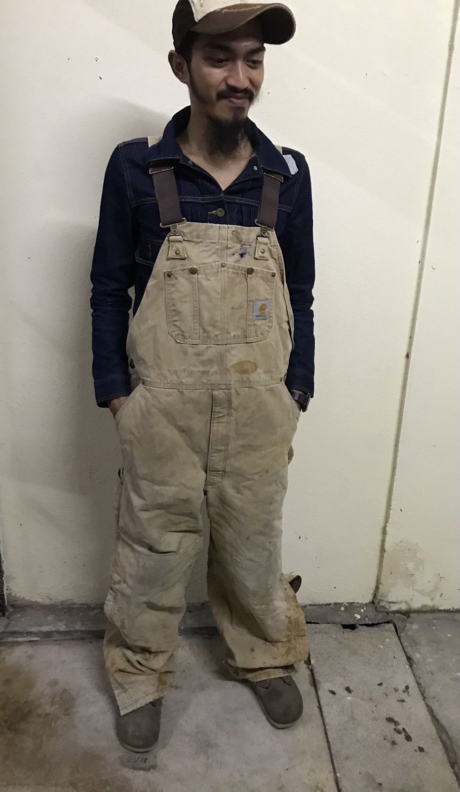Carhartt × Vintage Vintage distressed Carhartt Double-Knee Overalls Size US 41 - 17 Thumbnail
