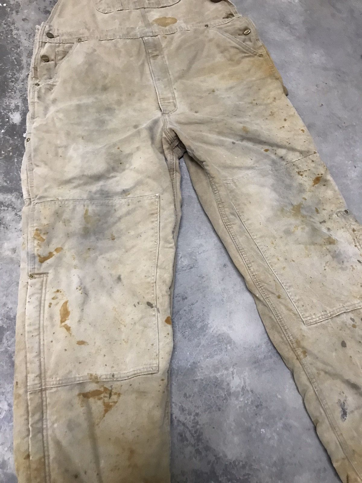 Carhartt × Vintage Vintage distressed Carhartt Double-Knee Overalls Size US 41 - 11 Thumbnail
