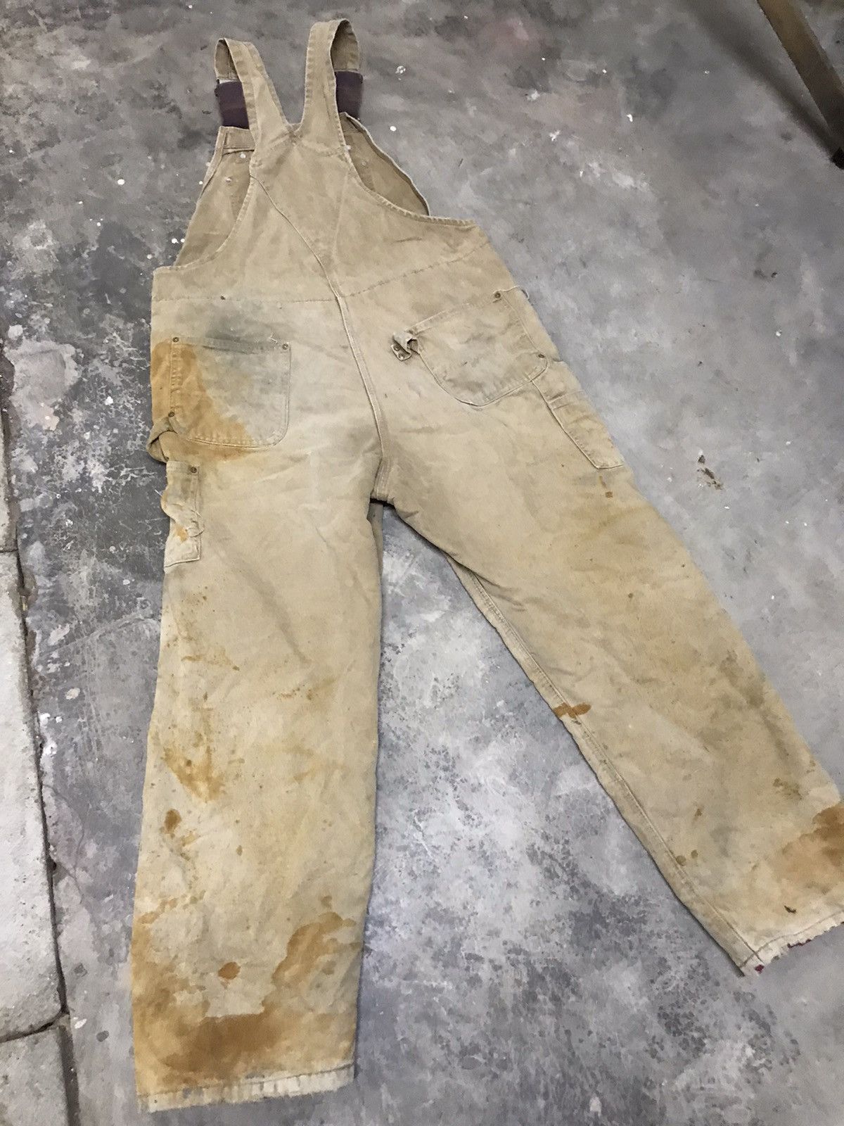 Carhartt × Vintage Vintage distressed Carhartt Double-Knee Overalls Size US 41 - 9 Thumbnail