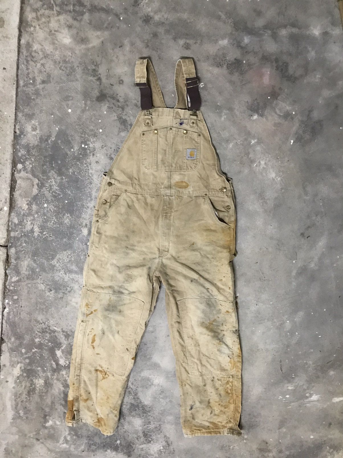 Carhartt × Vintage Vintage distressed Carhartt Double-Knee Overalls Size US 41 - 14 Thumbnail