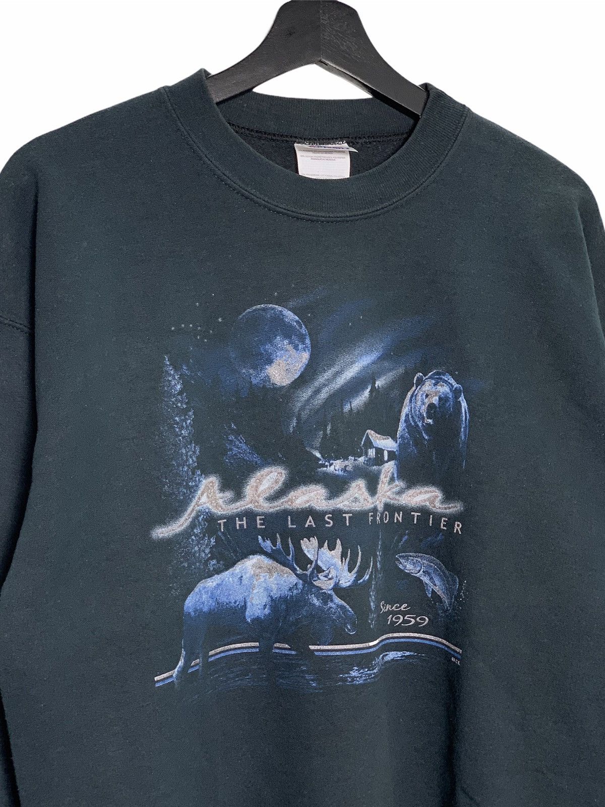 Habitat Vintage The Last Frontier Animals Crewneck Sweatshirt Size US M / EU 48-50 / 2 - 2 Thumbnail