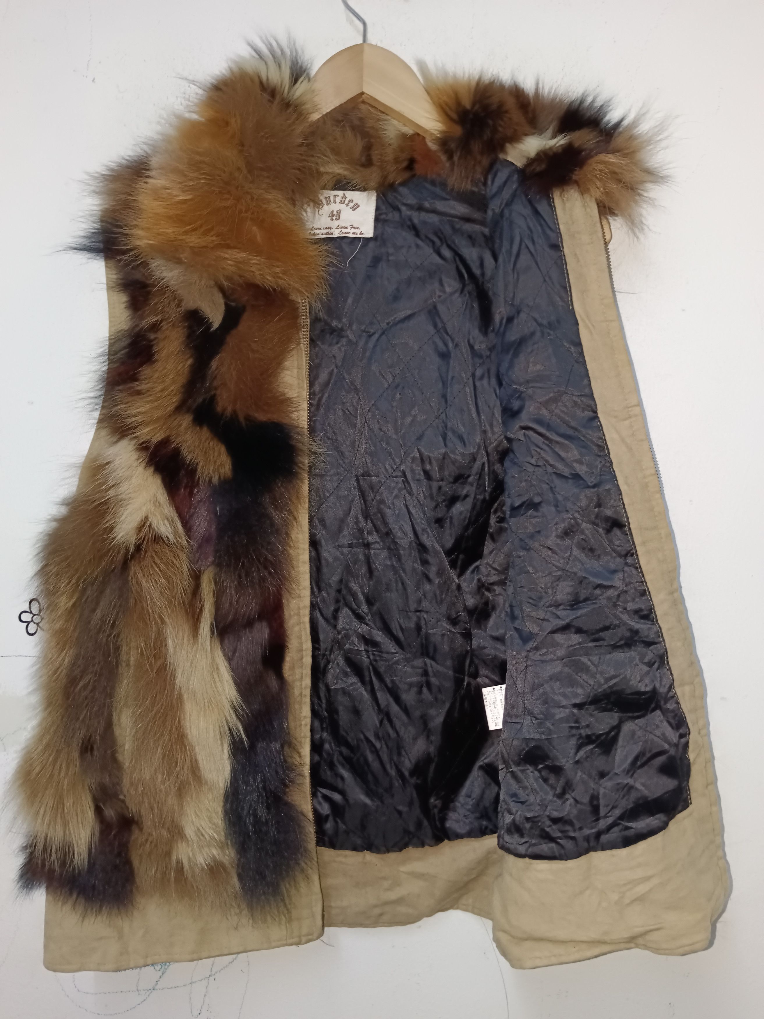 Japanese Brand Rare Scott Side fur fox vest Size US S / EU 44-46 / 1 - 2 Thumbnail
