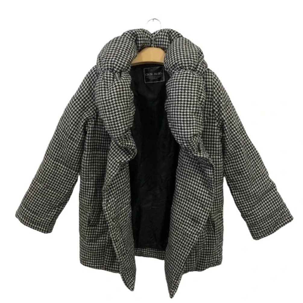 Japanese Brand CECIL Mc BEE Houndstooth Heavy Puffer Jacket For Women Size M / US 6-8 / IT 42-44 - 3 Thumbnail