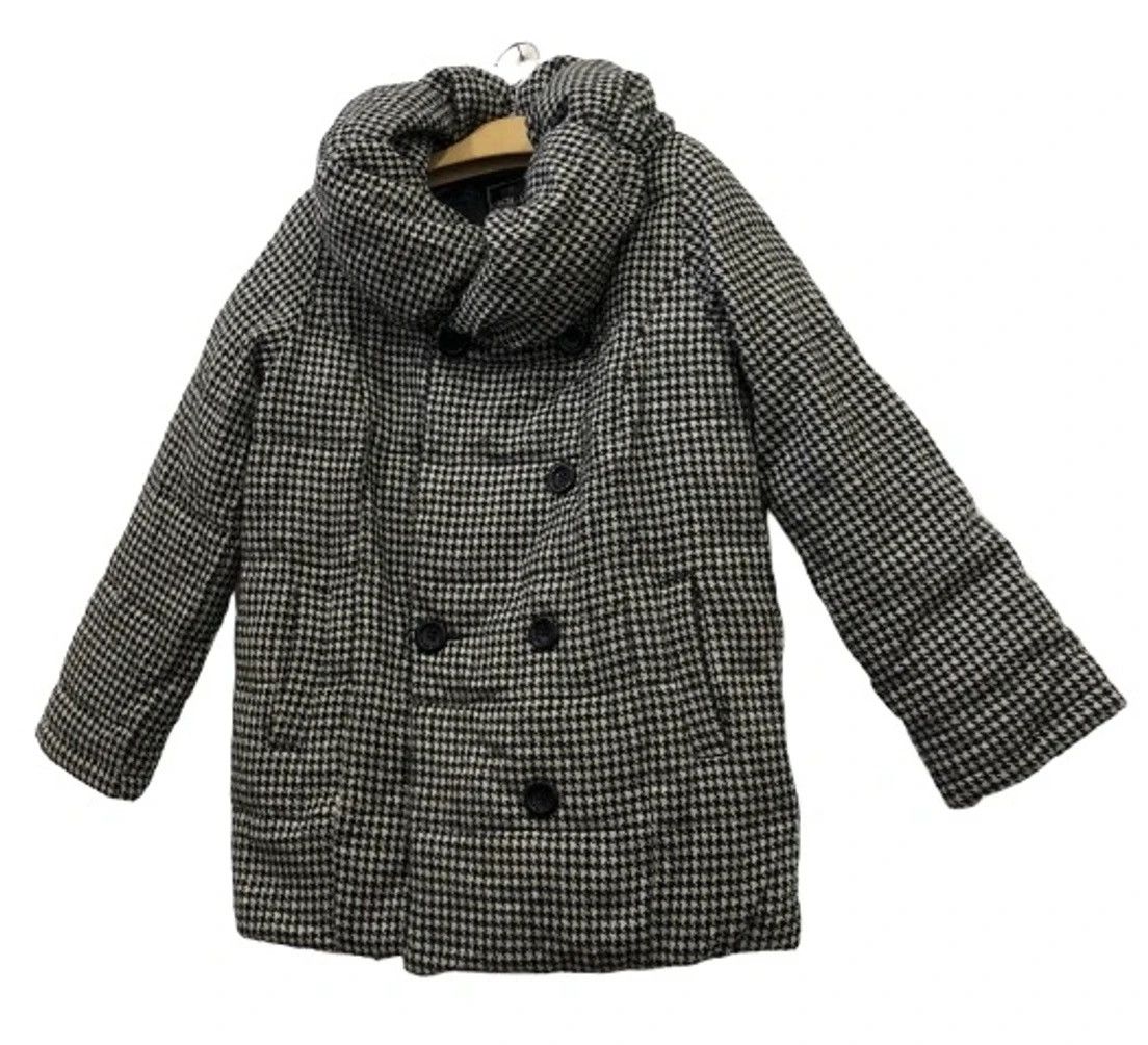 Japanese Brand CECIL Mc BEE Houndstooth Heavy Puffer Jacket For Women Size M / US 6-8 / IT 42-44 - 2 Thumbnail