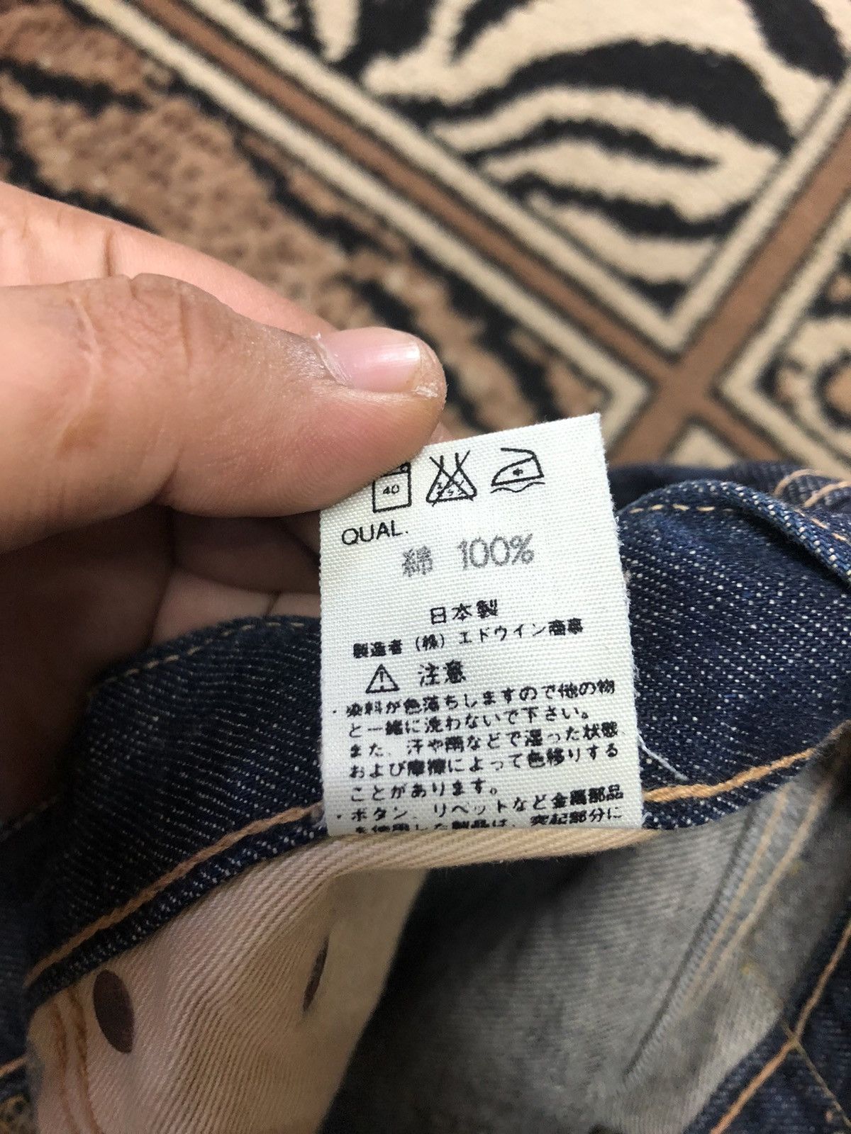 Edwin × Vintage VINTAGE EDWIN 800SX FLARED DISTRESSED DENIM Size US 28 / EU 44 - 6 Thumbnail