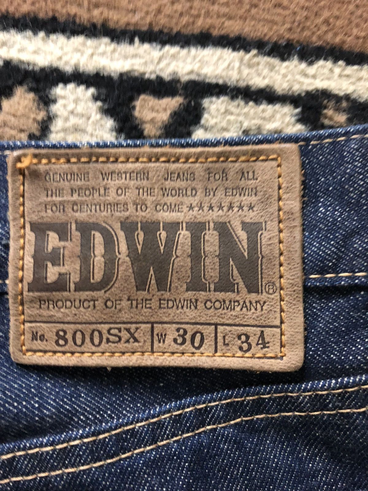 Edwin × Vintage VINTAGE EDWIN 800SX FLARED DISTRESSED DENIM Size US 28 / EU 44 - 9 Thumbnail
