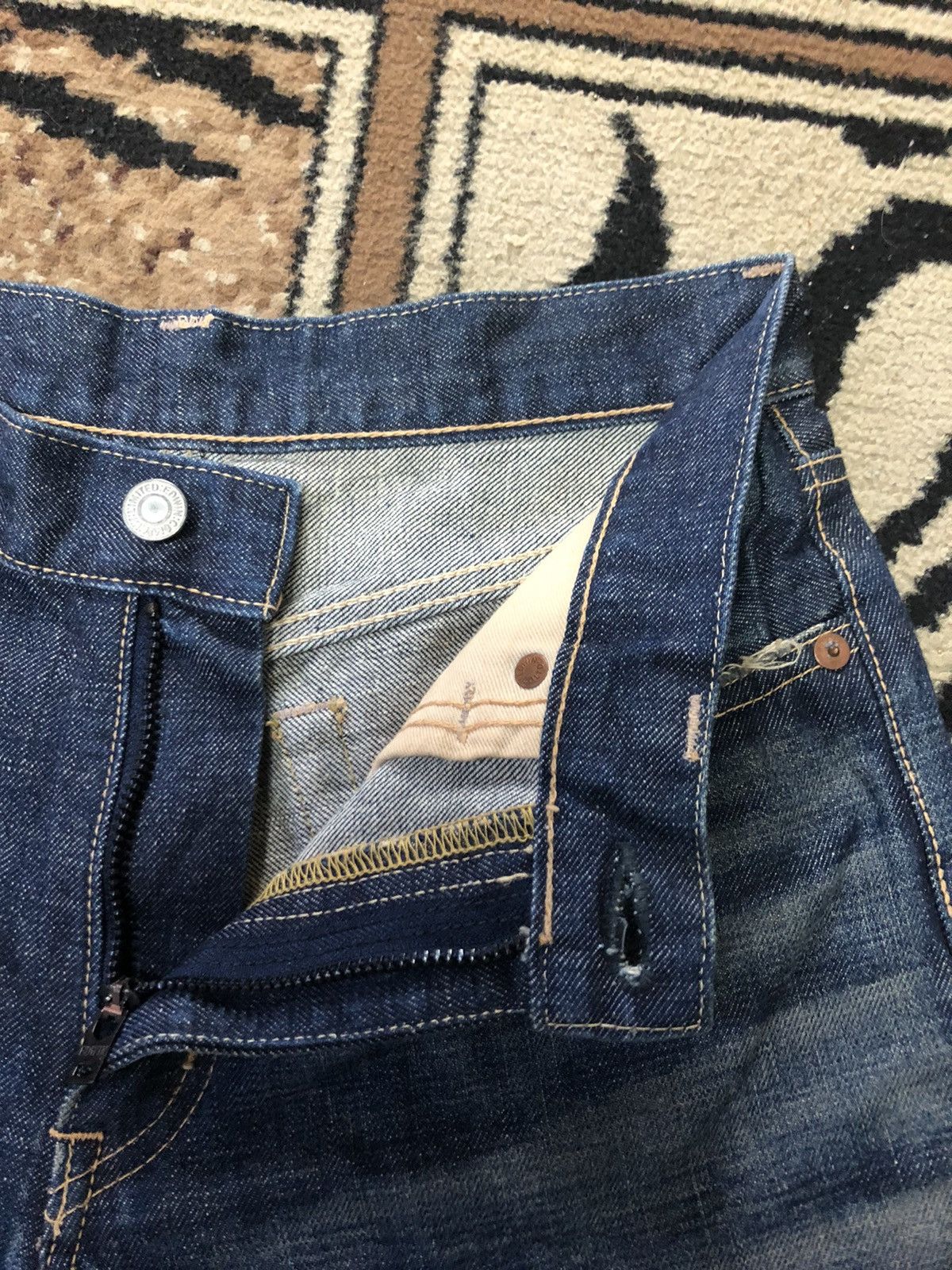 Edwin × Vintage VINTAGE EDWIN 800SX FLARED DISTRESSED DENIM Size US 28 / EU 44 - 4 Thumbnail