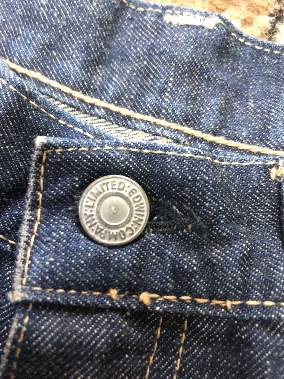Edwin × Vintage VINTAGE EDWIN 800SX FLARED DISTRESSED DENIM Size US 28 / EU 44 - 3 Thumbnail