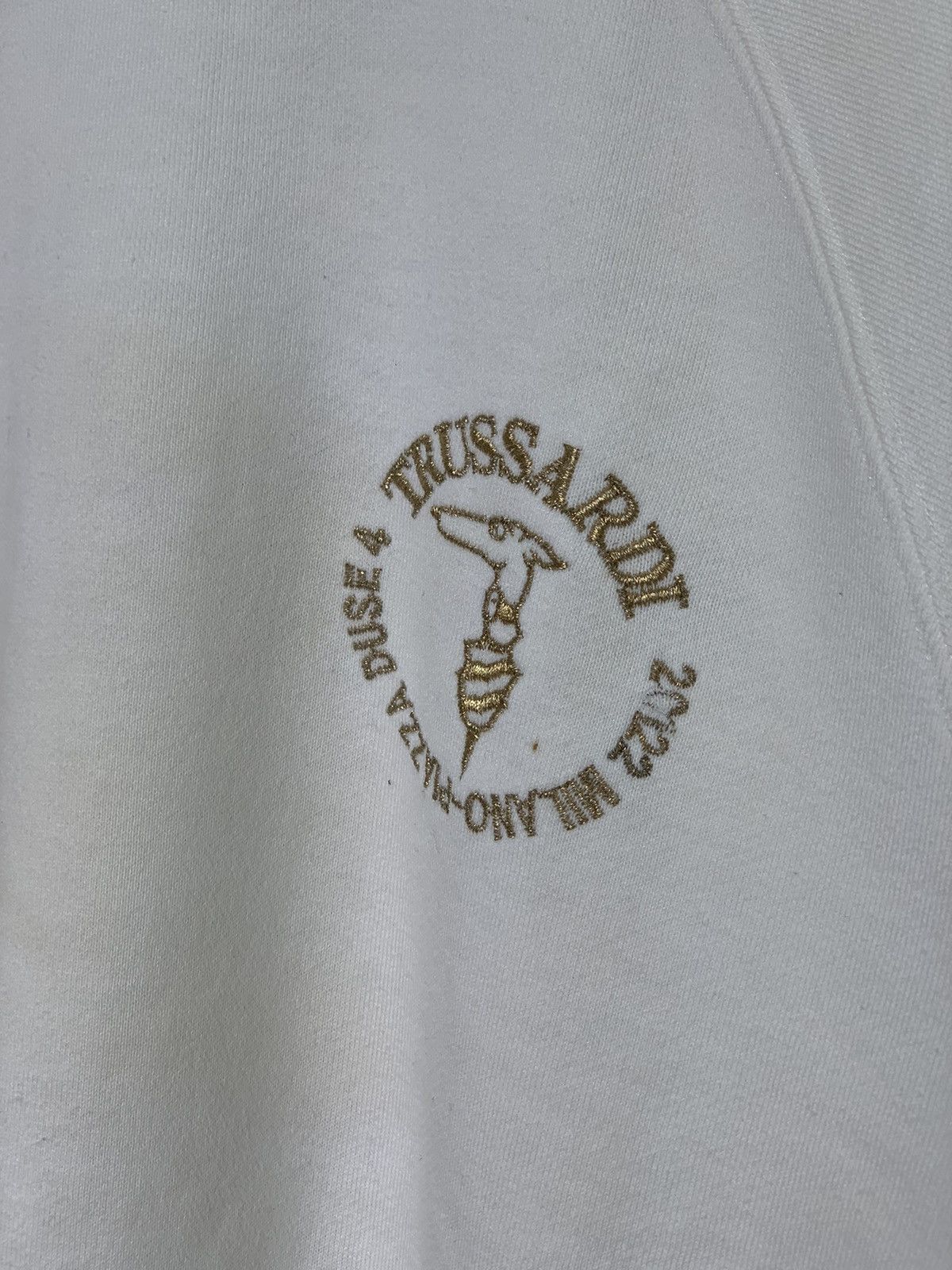 Designer Vintage Trussardi Embroidery Crewneck Sweatshirt Size US M / EU 48-50 / 2 - 4 Thumbnail