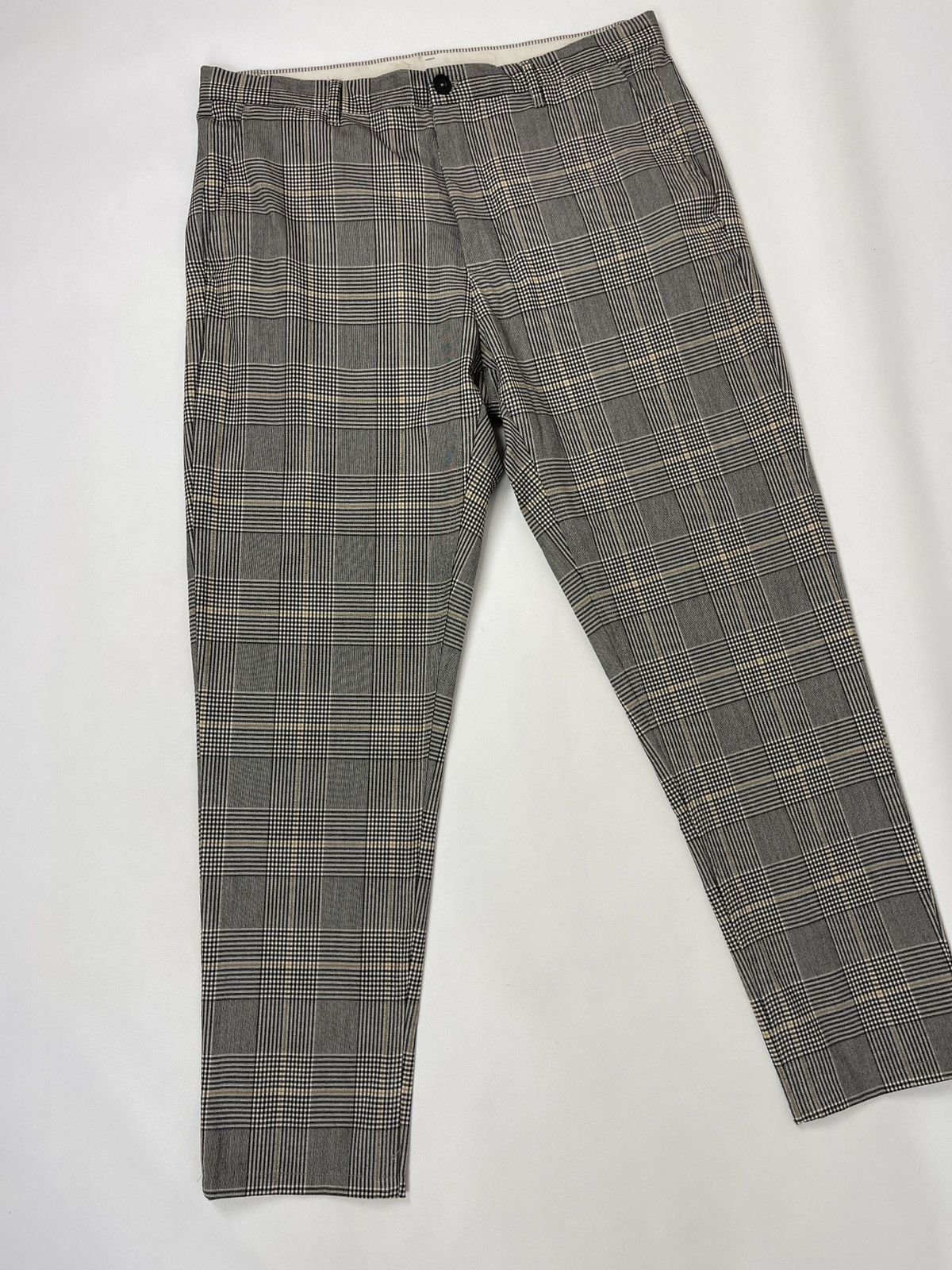 Zara Zara checkered grey casual pants chinos Size US 34 / EU 50 - 3 Thumbnail