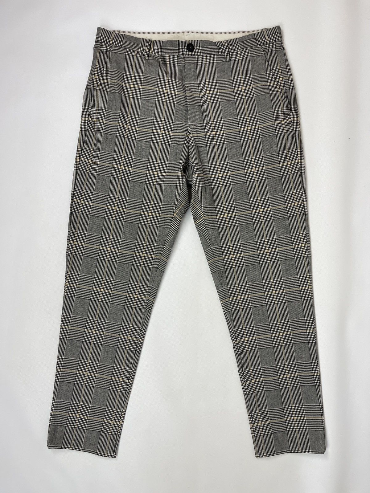 Zara Zara checkered grey casual pants chinos Size US 34 / EU 50 - 1 Thumbnail
