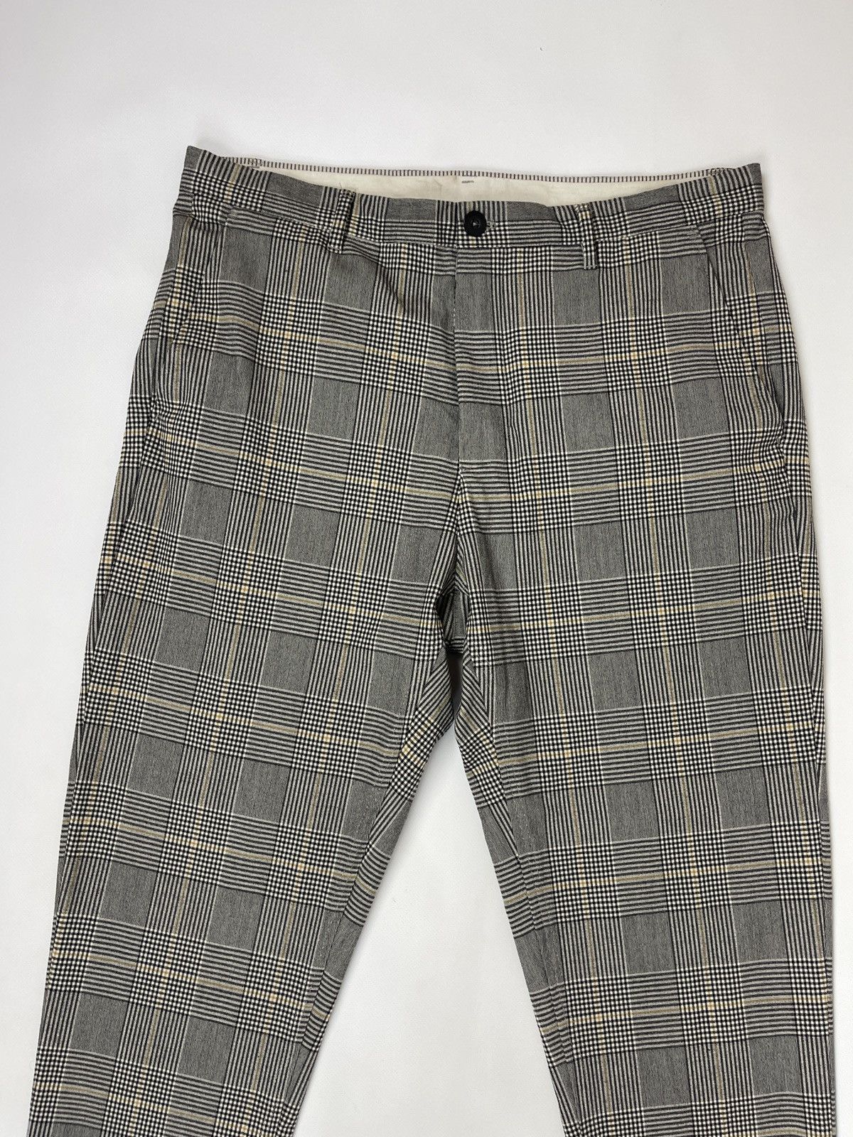 Zara Zara checkered grey casual pants chinos Size US 34 / EU 50 - 6 Thumbnail
