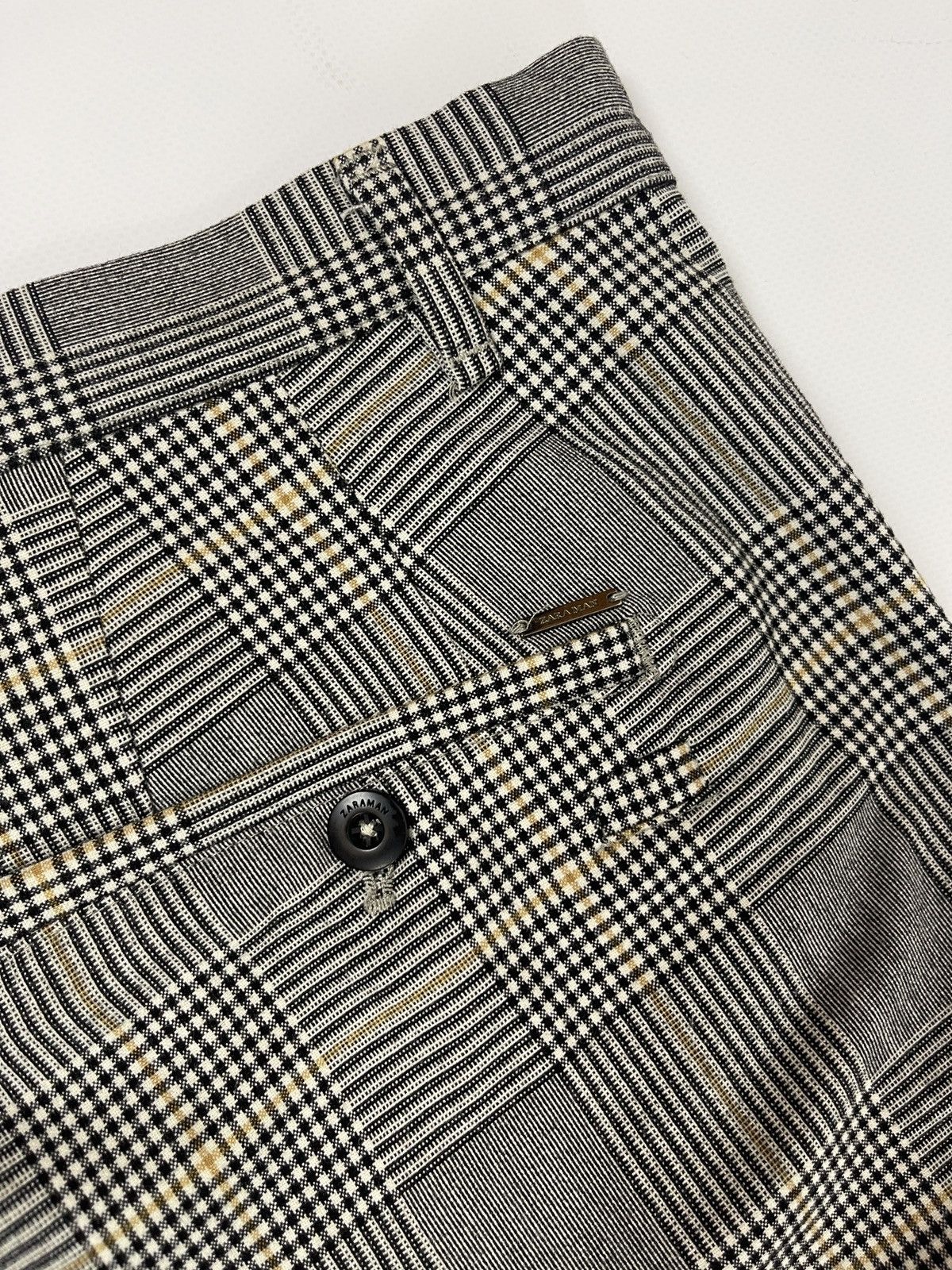 Zara Zara checkered grey casual pants chinos Size US 34 / EU 50 - 13 Thumbnail