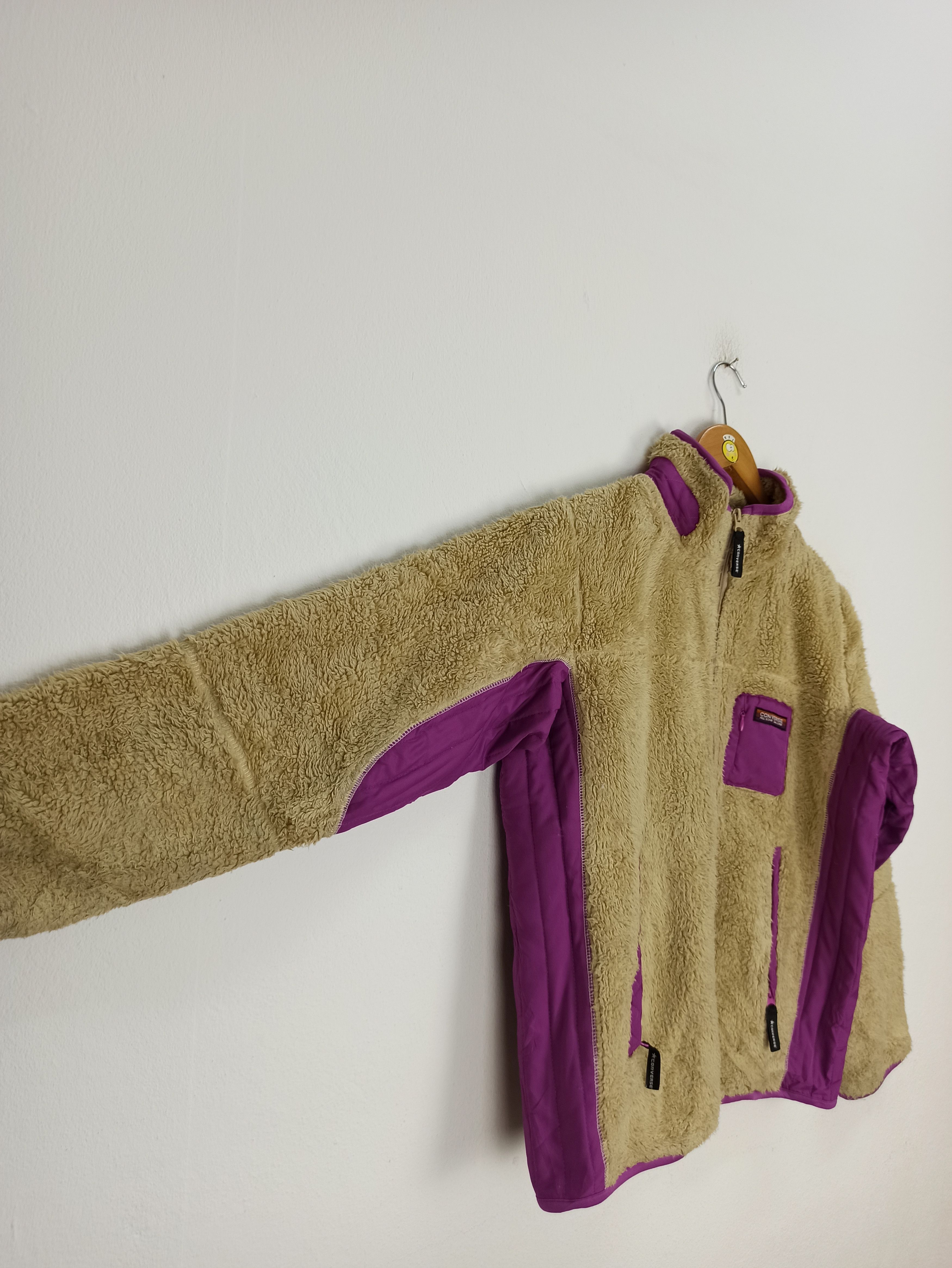 Converse Converse Fleece Jacket Single Pocket Style Patagonia Design Size US L / EU 52-54 / 3 - 3 Thumbnail