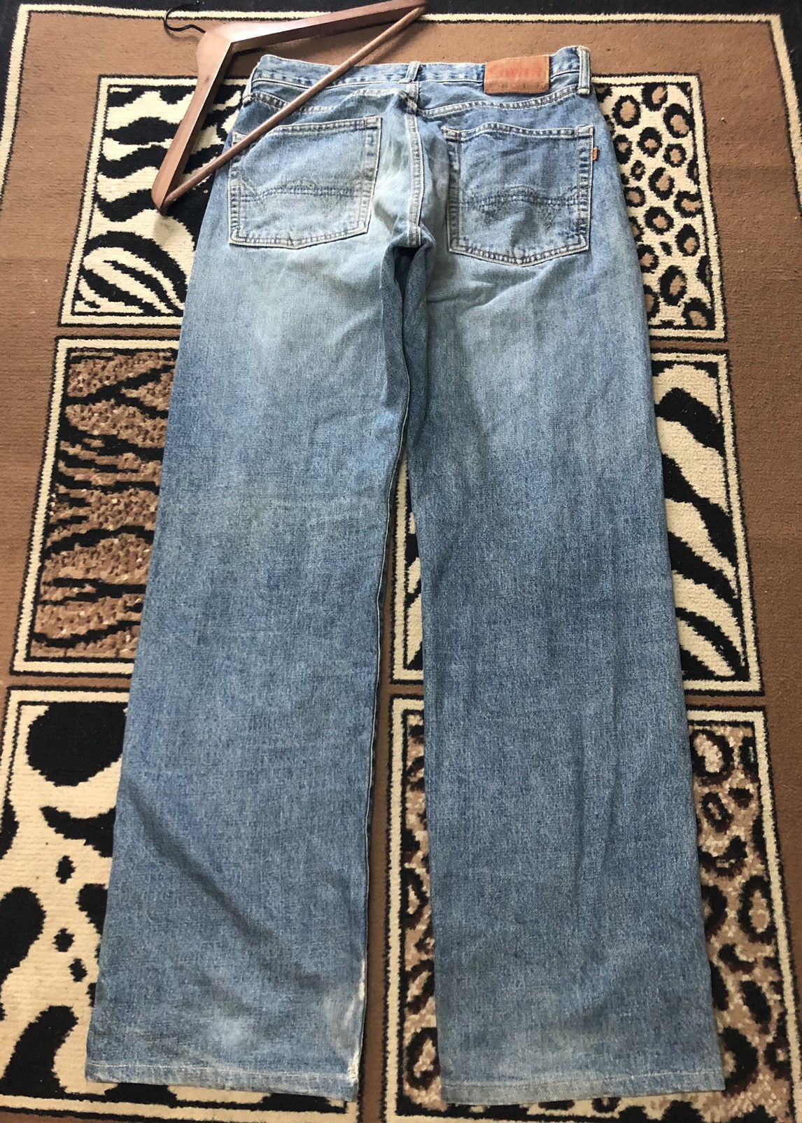 Edwin × Vintage VINTAGE SELVEDGE EDWIN 505x BLUE WASH DISTRESSED DENIM Size US 32 / EU 48 - 9 Thumbnail