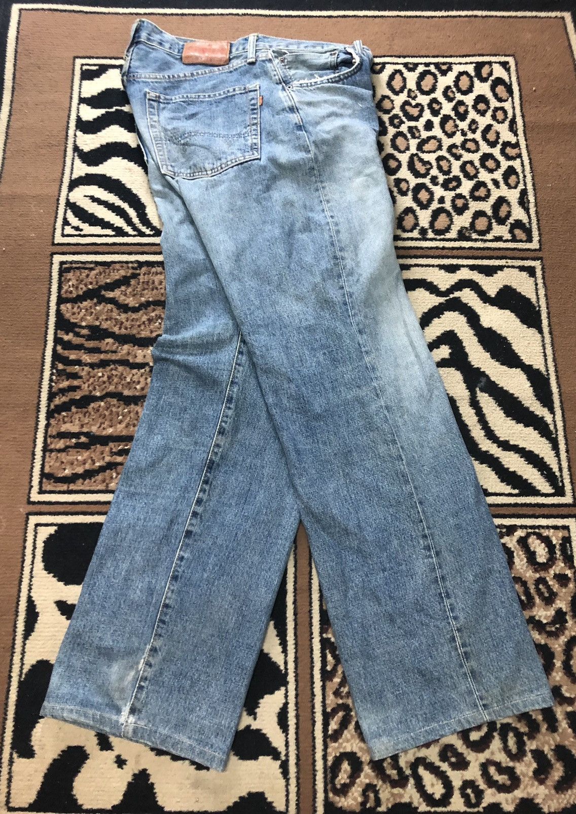 Edwin × Vintage VINTAGE SELVEDGE EDWIN 505x BLUE WASH DISTRESSED DENIM Size US 32 / EU 48 - 14 Thumbnail