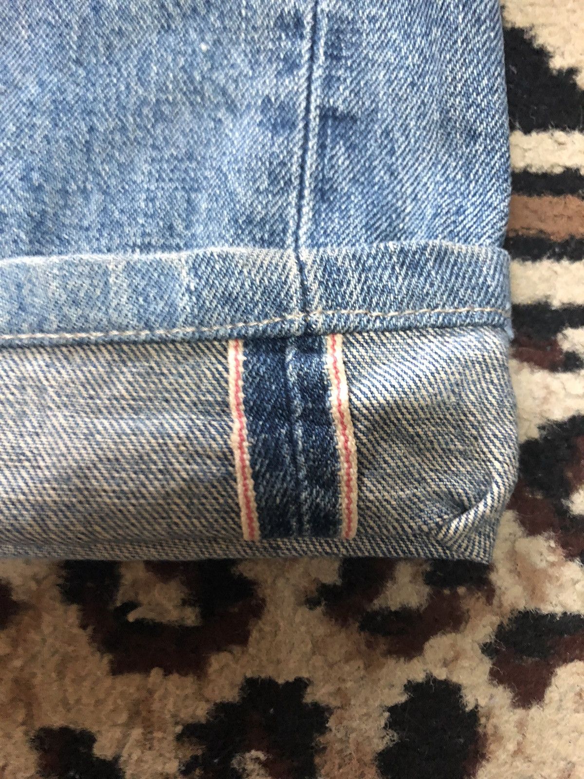 Edwin × Vintage VINTAGE SELVEDGE EDWIN 505x BLUE WASH DISTRESSED DENIM Size US 32 / EU 48 - 3 Thumbnail