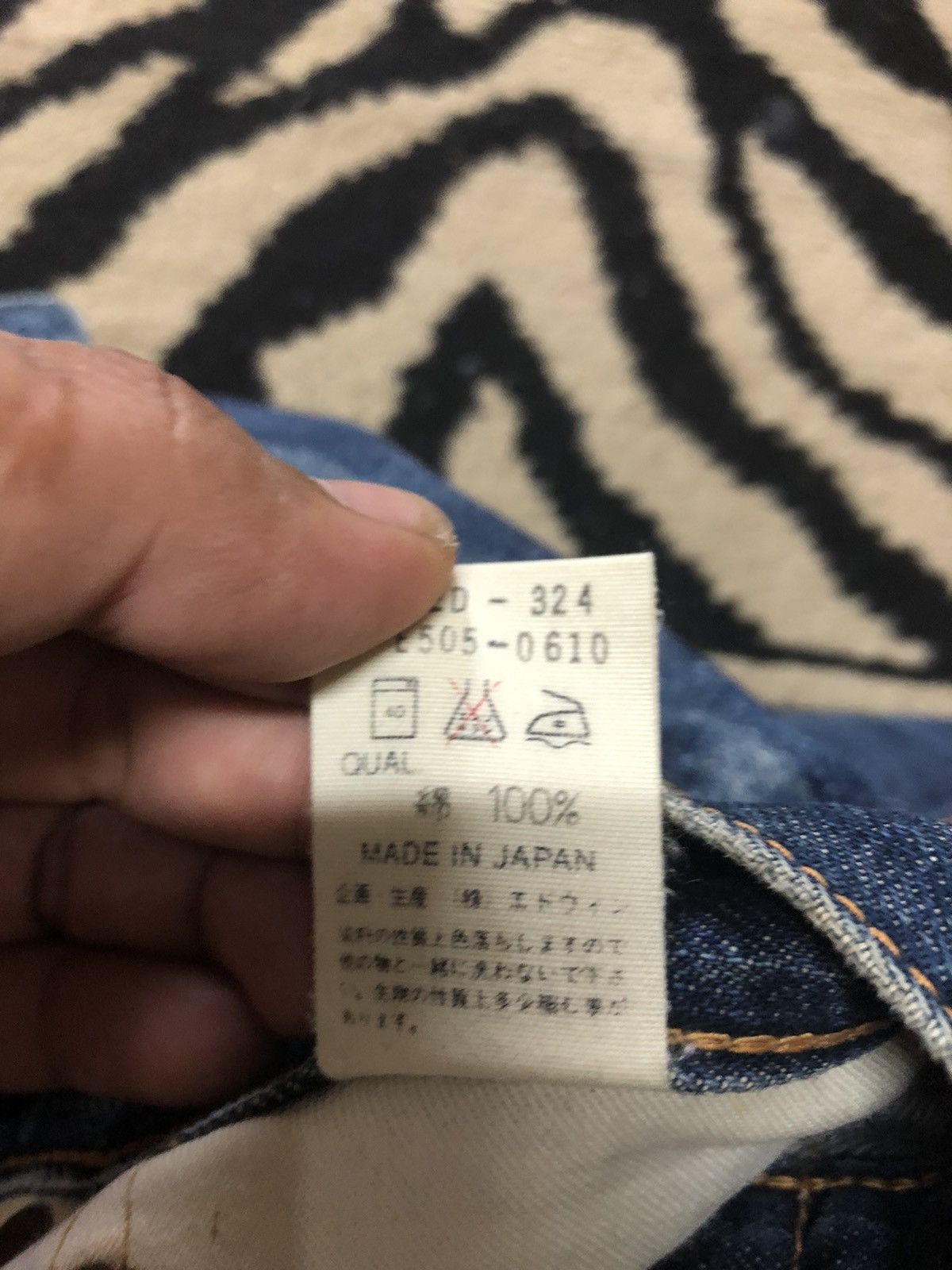 Edwin × Vintage VINTAGE SELVEDGE EDWIN 505x BLUE WASH DISTRESSED DENIM Size US 28 / EU 44 - 8 Thumbnail
