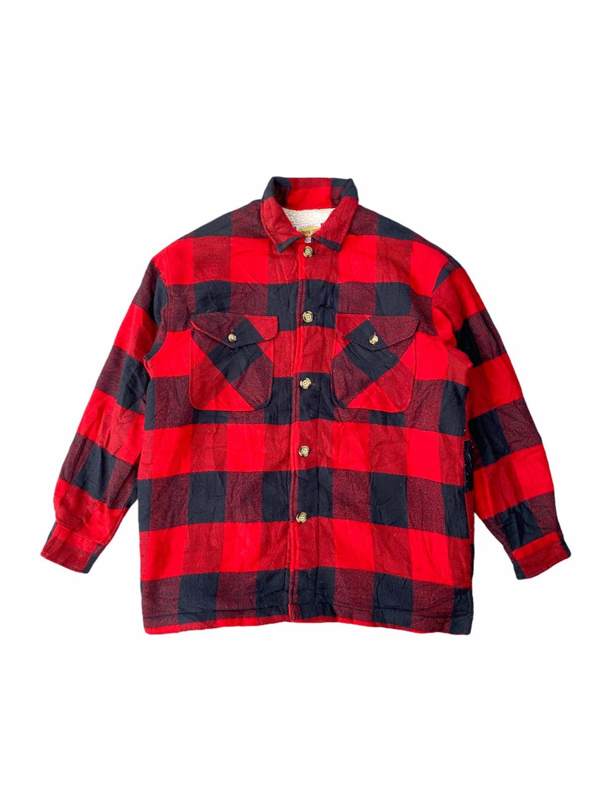 Vintage Vintage Trimmer Craft Work Wear Wool Shirt Size US XL / EU 56 / 4 - 1 Thumbnail