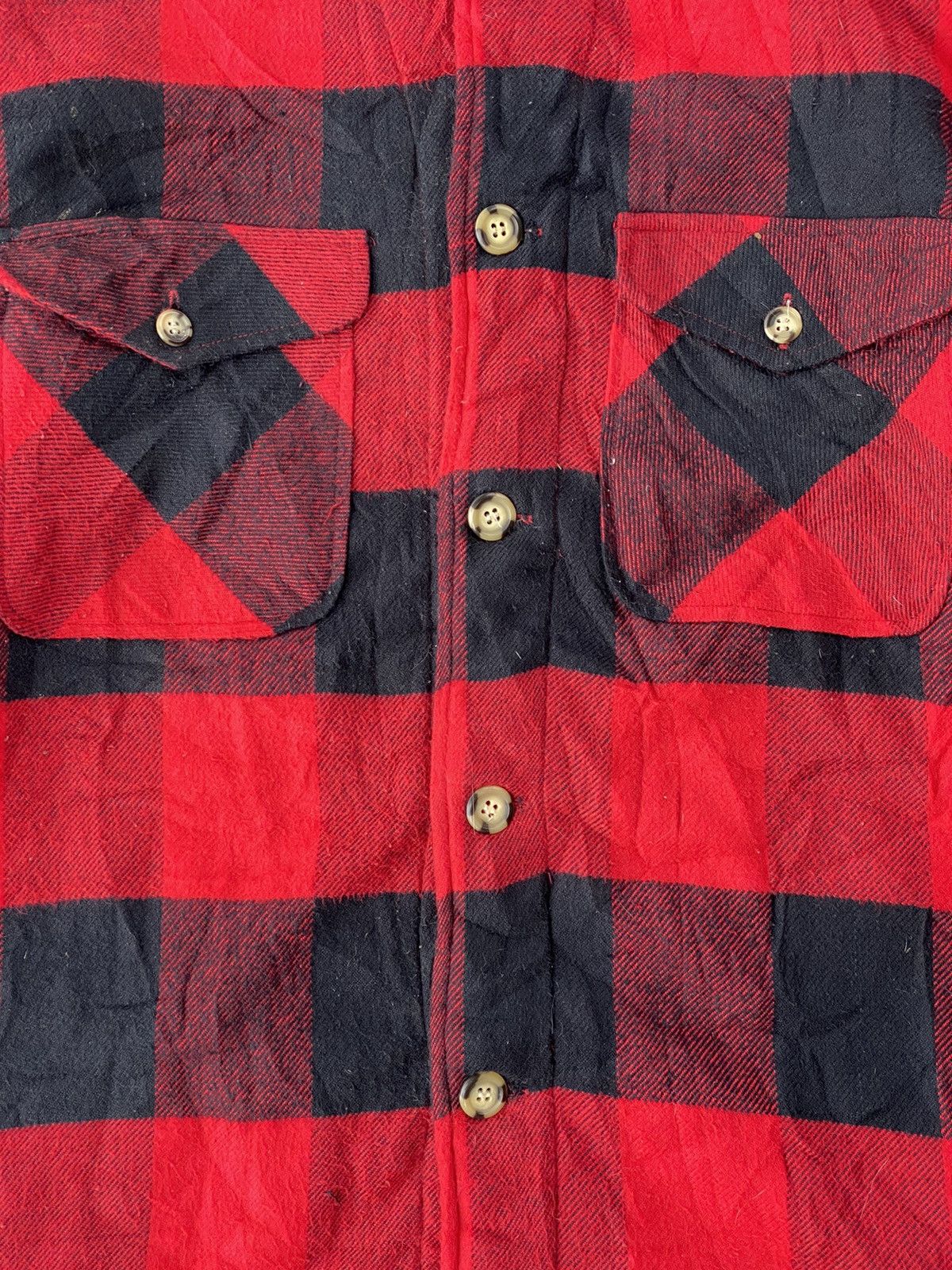 Vintage Vintage Trimmer Craft Work Wear Wool Shirt Size US XL / EU 56 / 4 - 2 Thumbnail