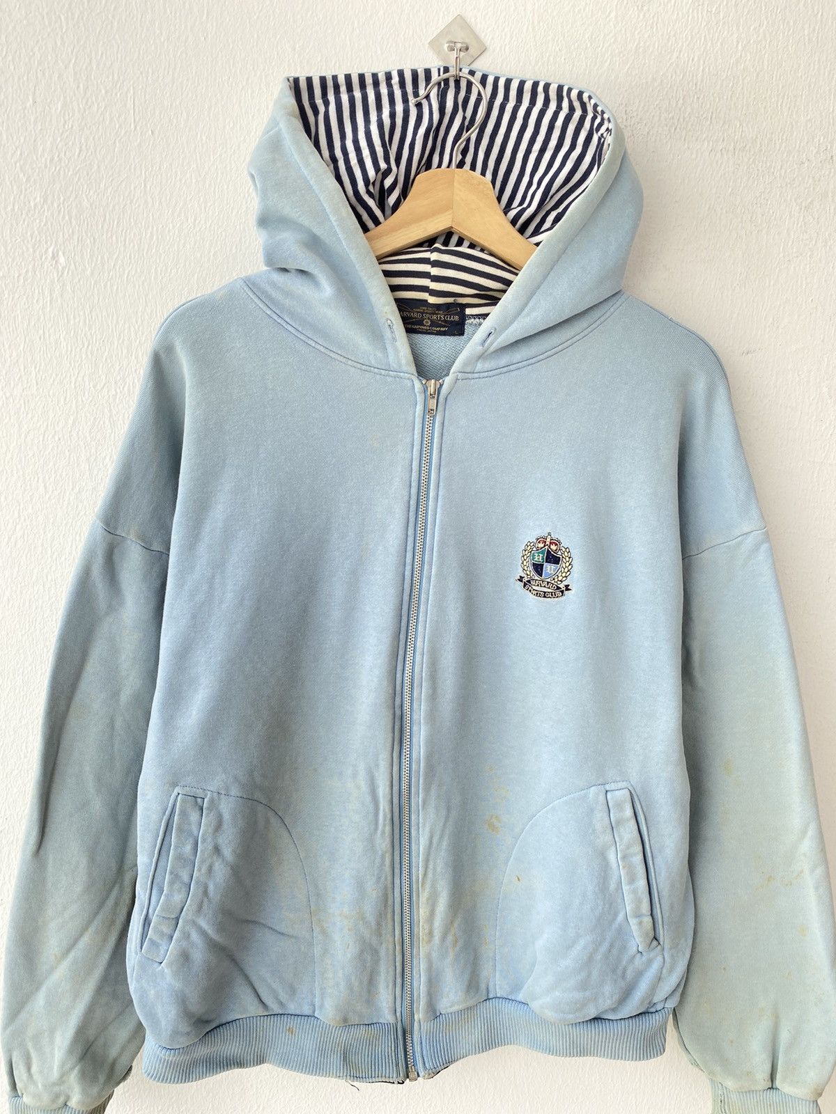 Other Vintage Distressed Havard Sports Club Zip Ups Hoodies Size US L / EU 52-54 / 3 - 4 Thumbnail