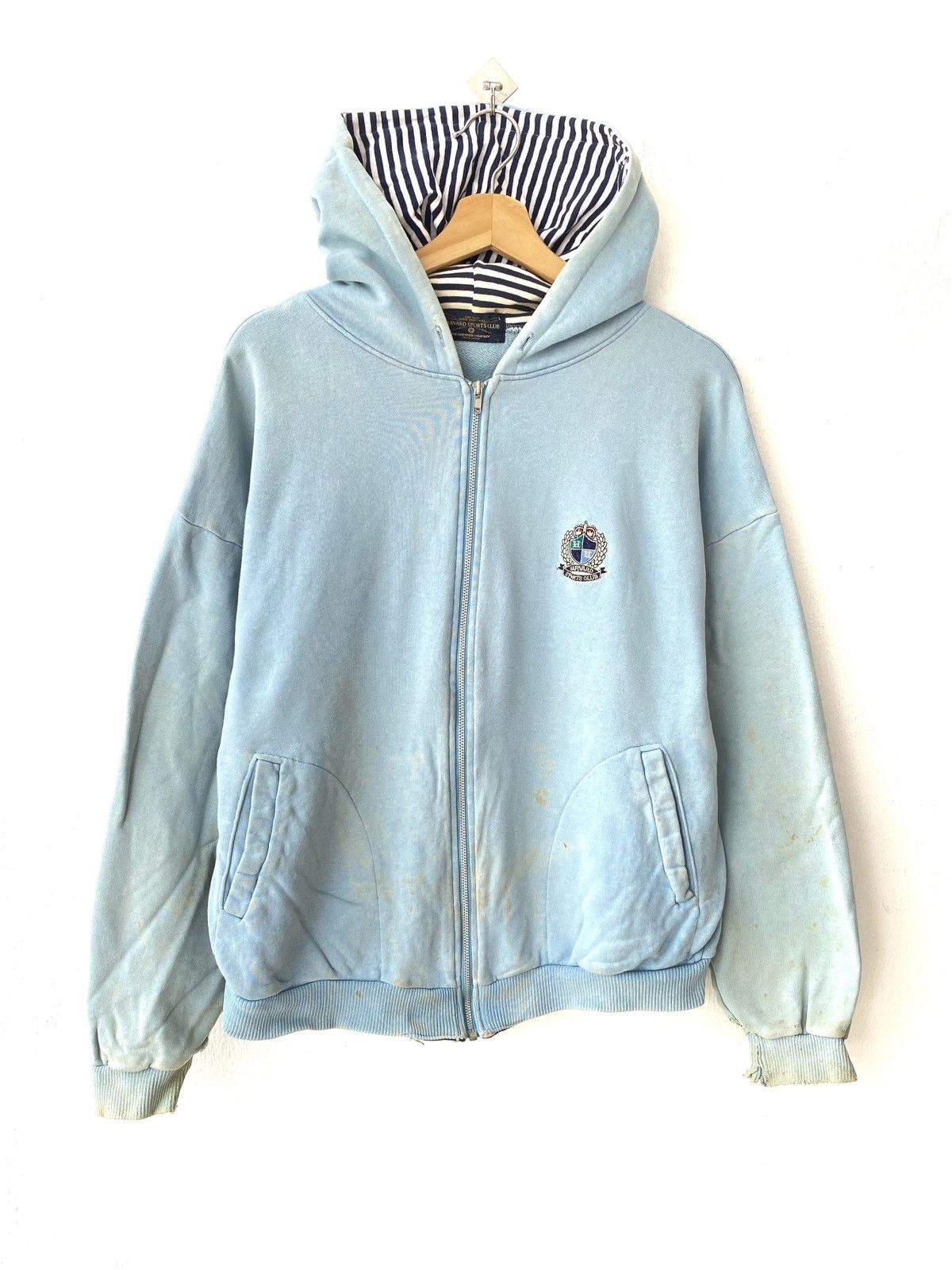 Other Vintage Distressed Havard Sports Club Zip Ups Hoodies Size US L / EU 52-54 / 3 - 2 Thumbnail