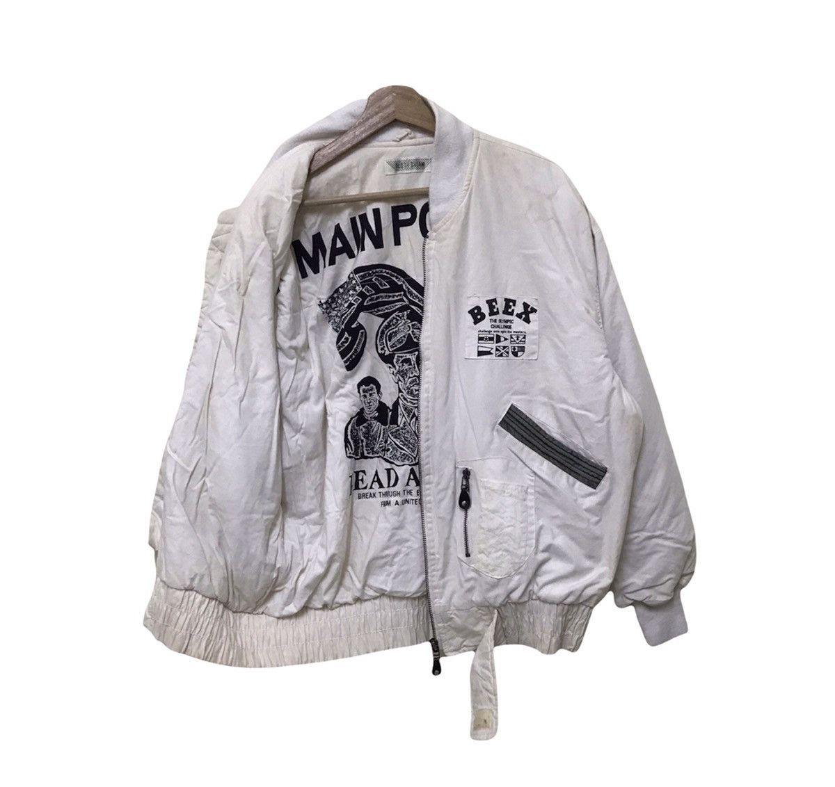 Vintage Vintage Main Power Lead An Army Bomber Jacket Big Printed Size US L / EU 52-54 / 3 - 5 Thumbnail