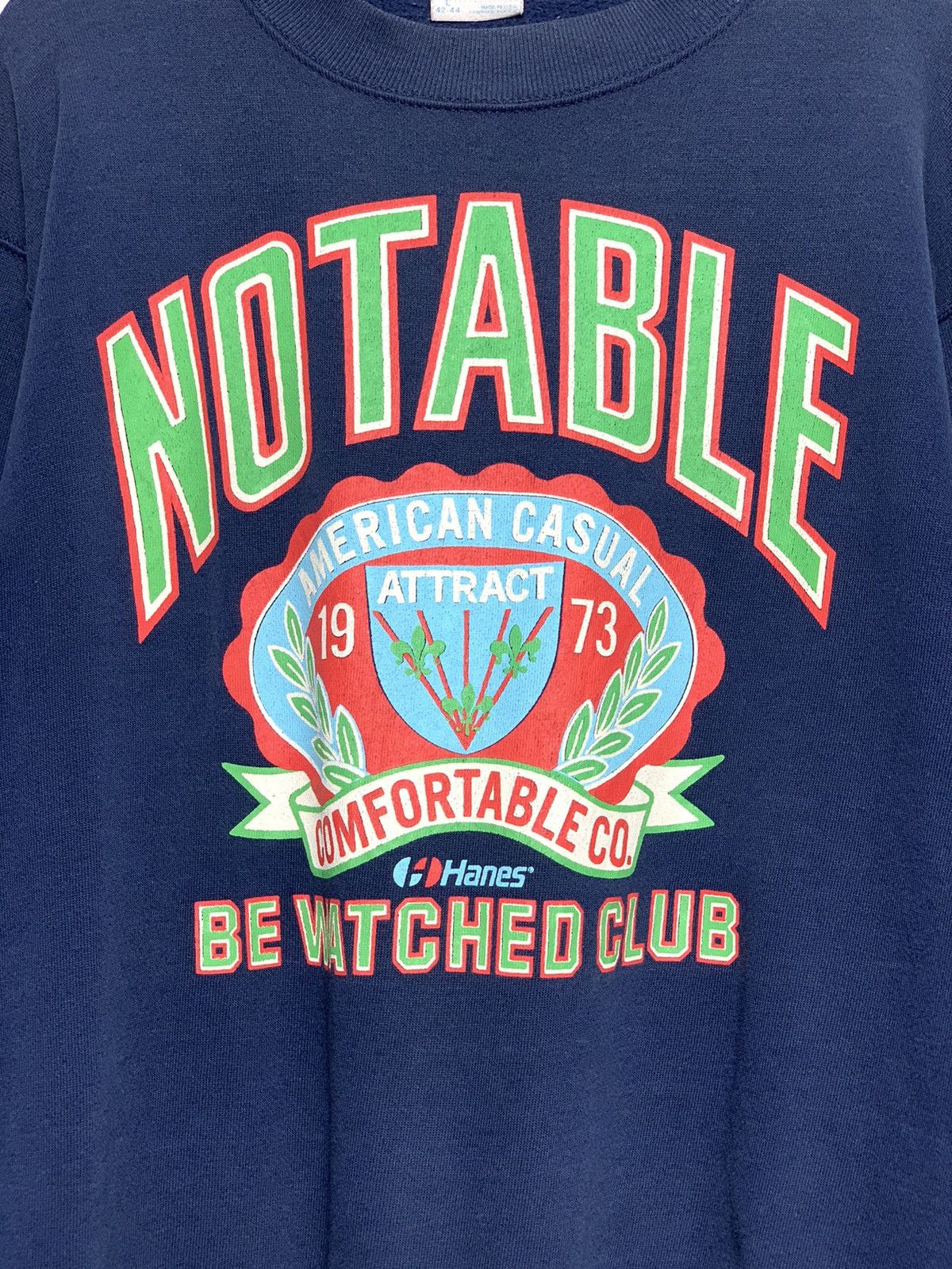 Hanes Vintage Notable Crewneck Size US L / EU 52-54 / 3 - 3 Thumbnail