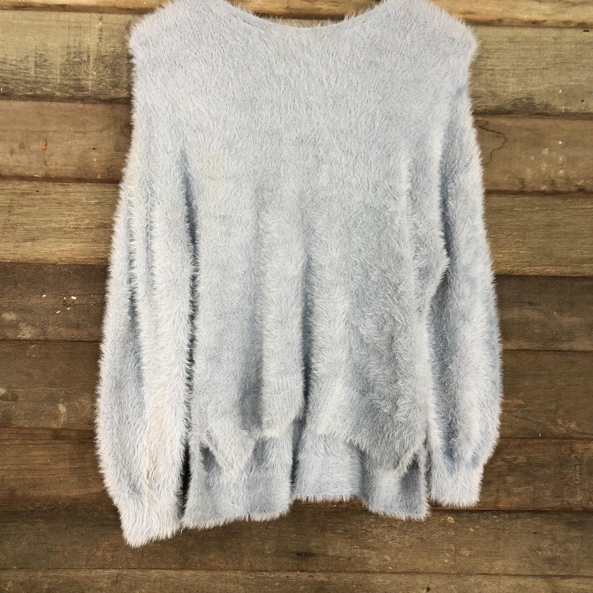 Homespun Knitwear × Japanese Brand Glacier Mohair fur Shag Shaggy Knitwear #c1073 Size L / US 10 / IT 46 - 8 Thumbnail