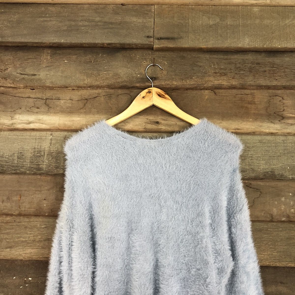 Homespun Knitwear × Japanese Brand Glacier Mohair fur Shag Shaggy Knitwear #c1073 Size L / US 10 / IT 46 - 9 Thumbnail