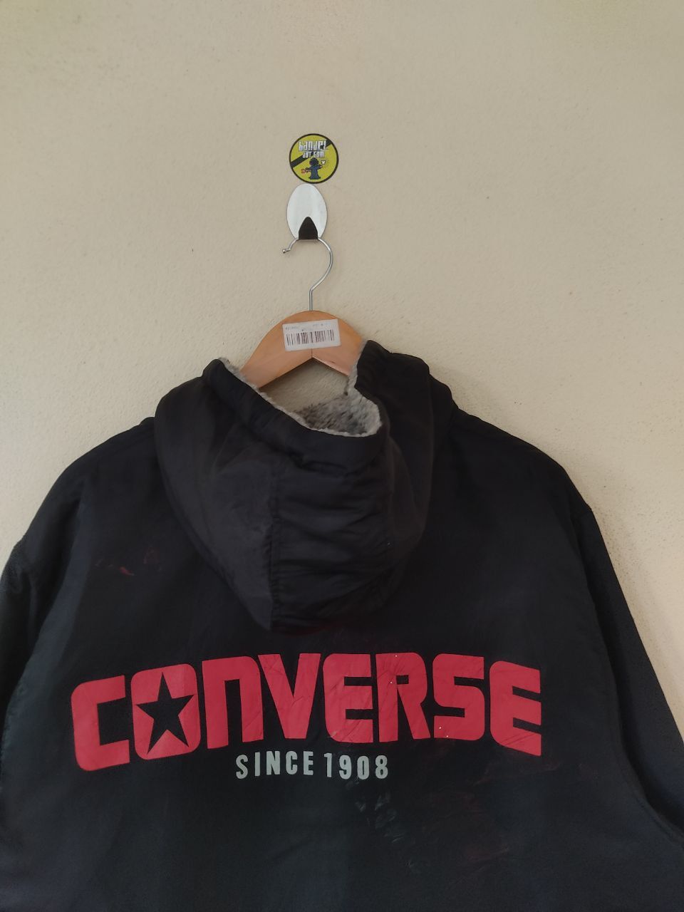Converse × Vintage VINTAGE CONVERSE BIG LOGOS BLACK JACKET Size US M / EU 48-50 / 2 - 3 Thumbnail