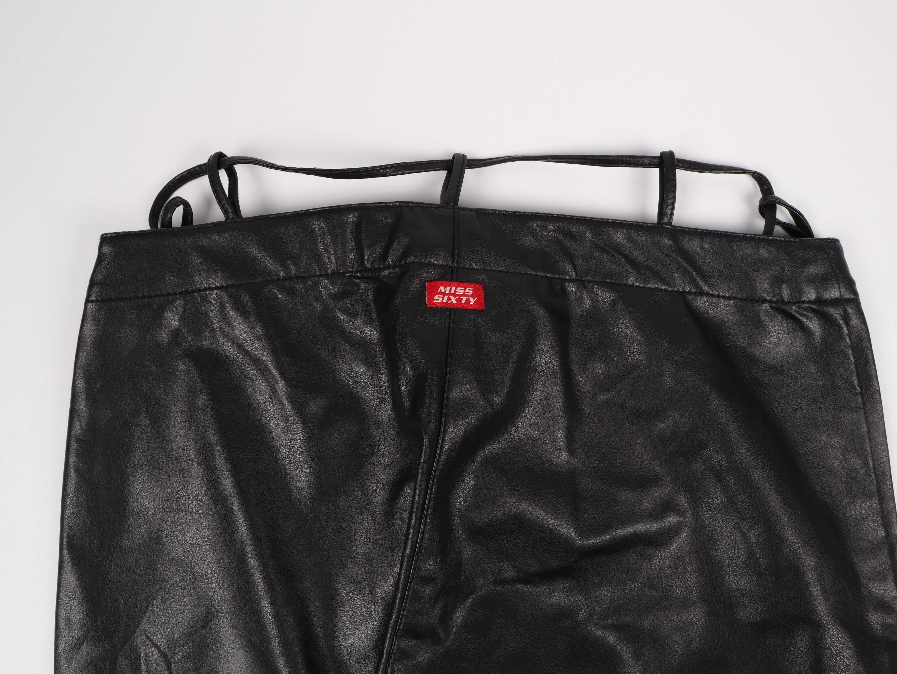 Miss Sixty Rare Miss Sixty Faux Leather Y2K Lace Pants Trousers Size 28" / US 6 / IT 42 - 5 Thumbnail