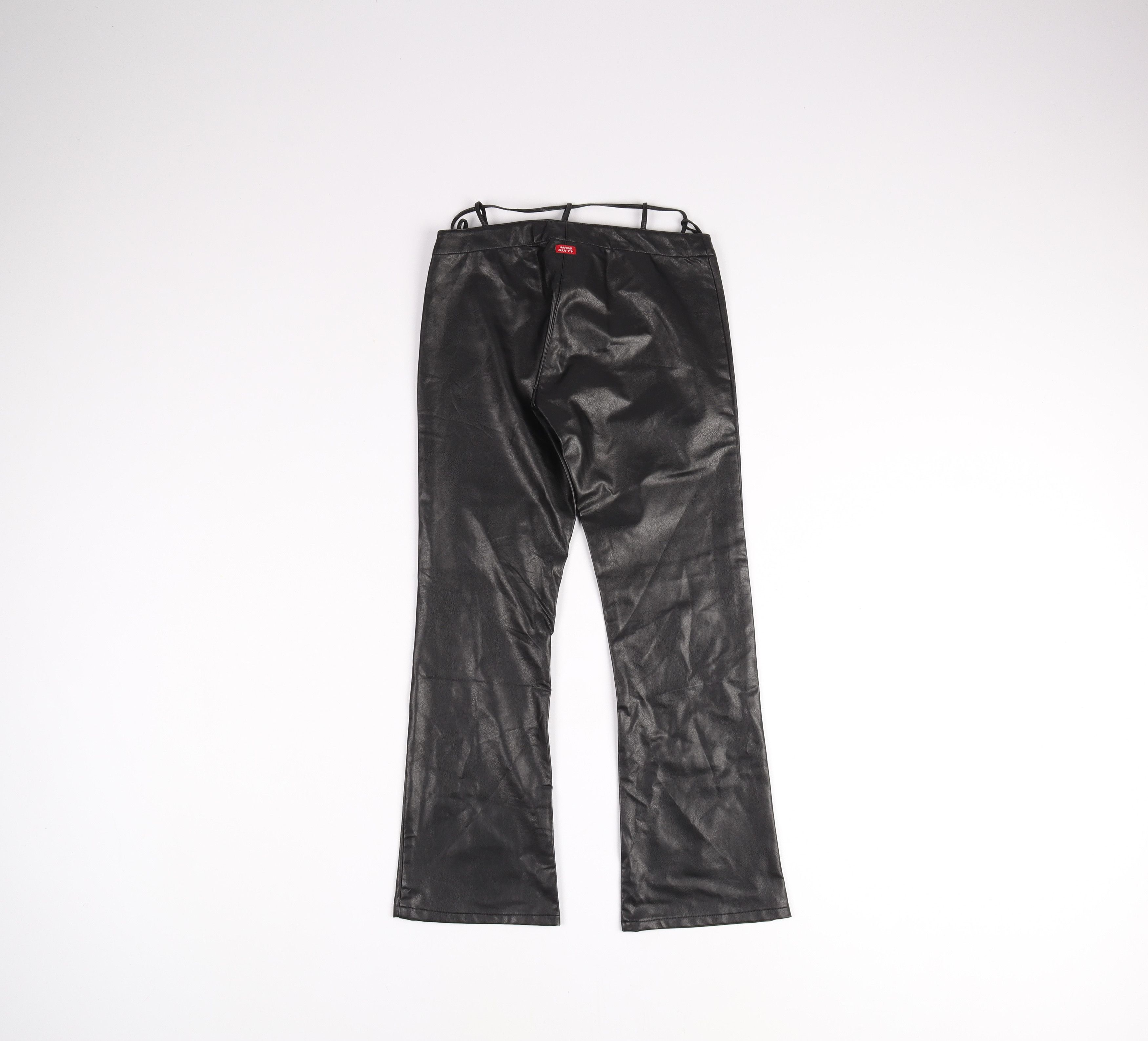 Miss Sixty Rare Miss Sixty Faux Leather Y2K Lace Pants Trousers Size 28" / US 6 / IT 42 - 6 Thumbnail