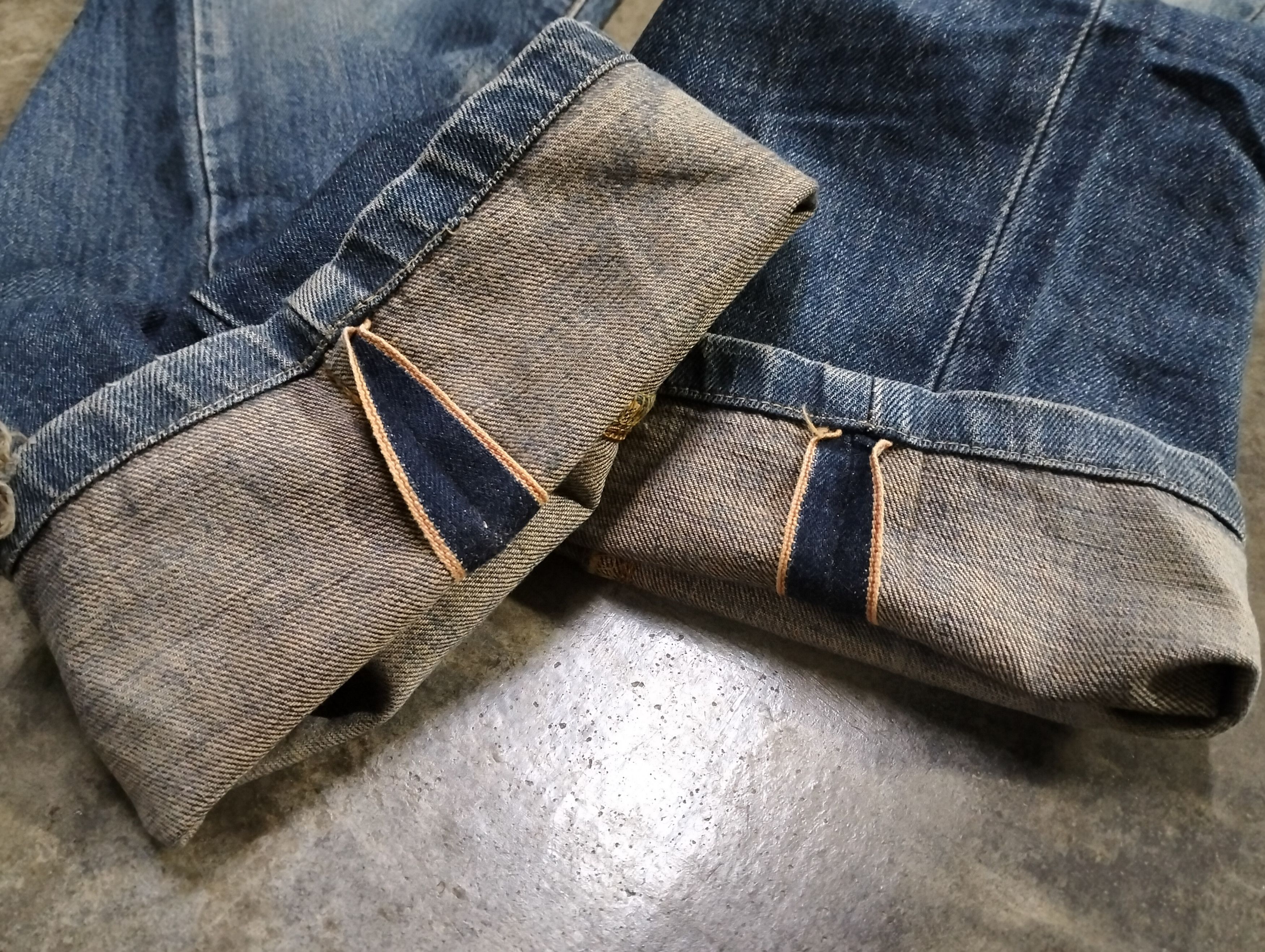 Edwin Vintage 90s Edwin 505x Selvedge Distressed Size US 31 - 11 Thumbnail