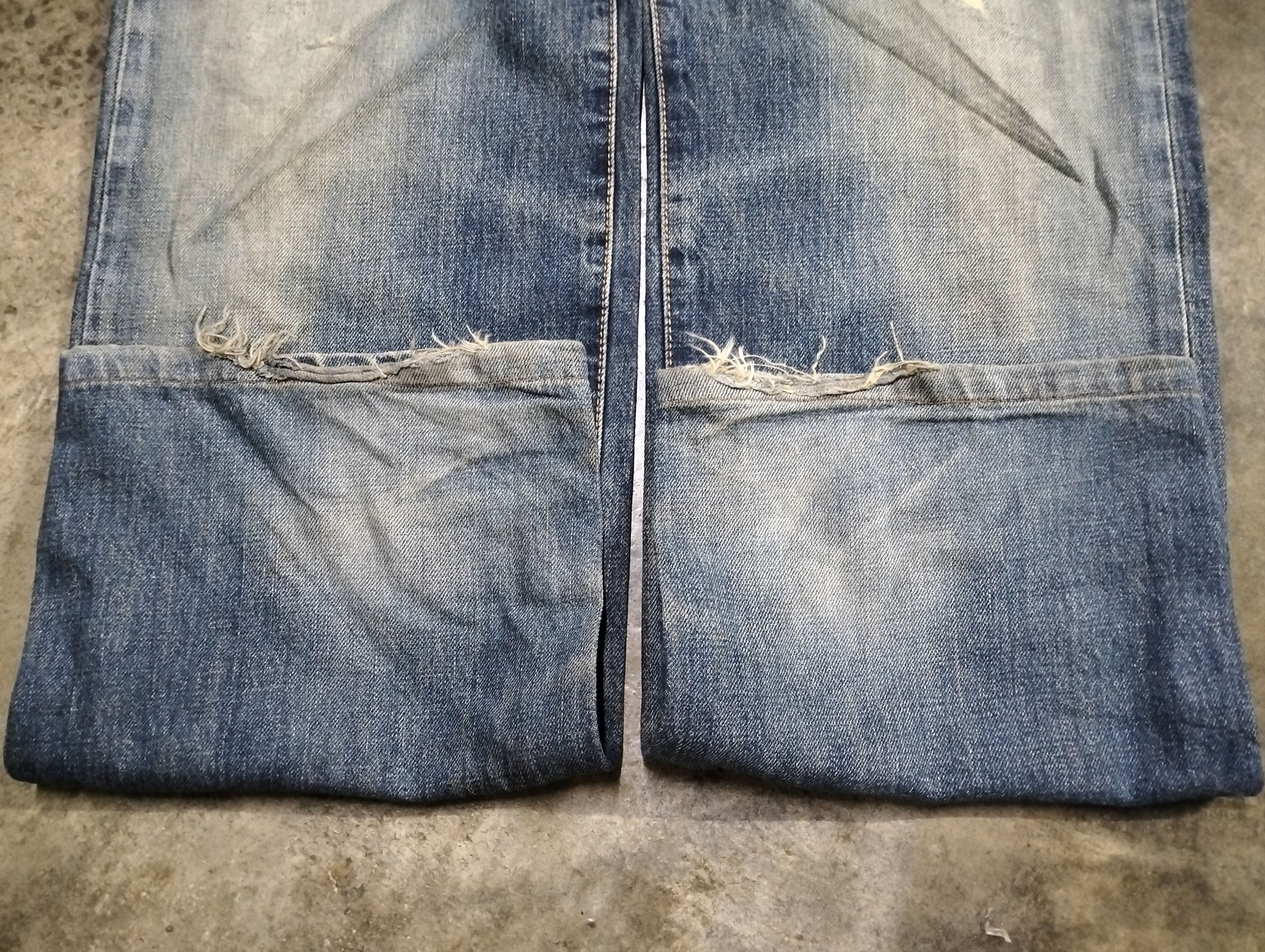 Edwin Vintage 90s Edwin 505x Selvedge Distressed Size US 31 - 12 Thumbnail