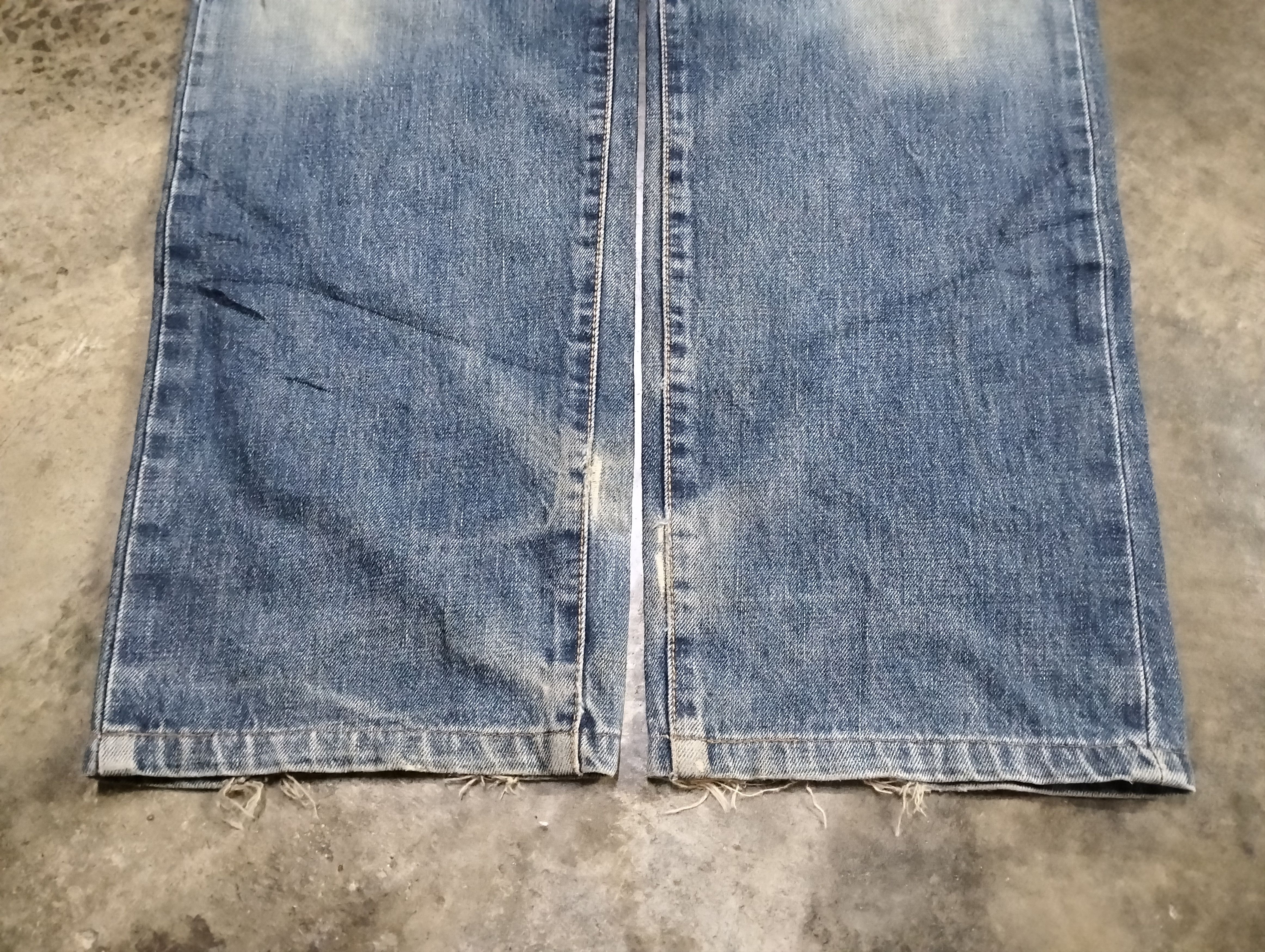 Edwin Vintage 90s Edwin 505x Selvedge Distressed Size US 31 - 13 Thumbnail