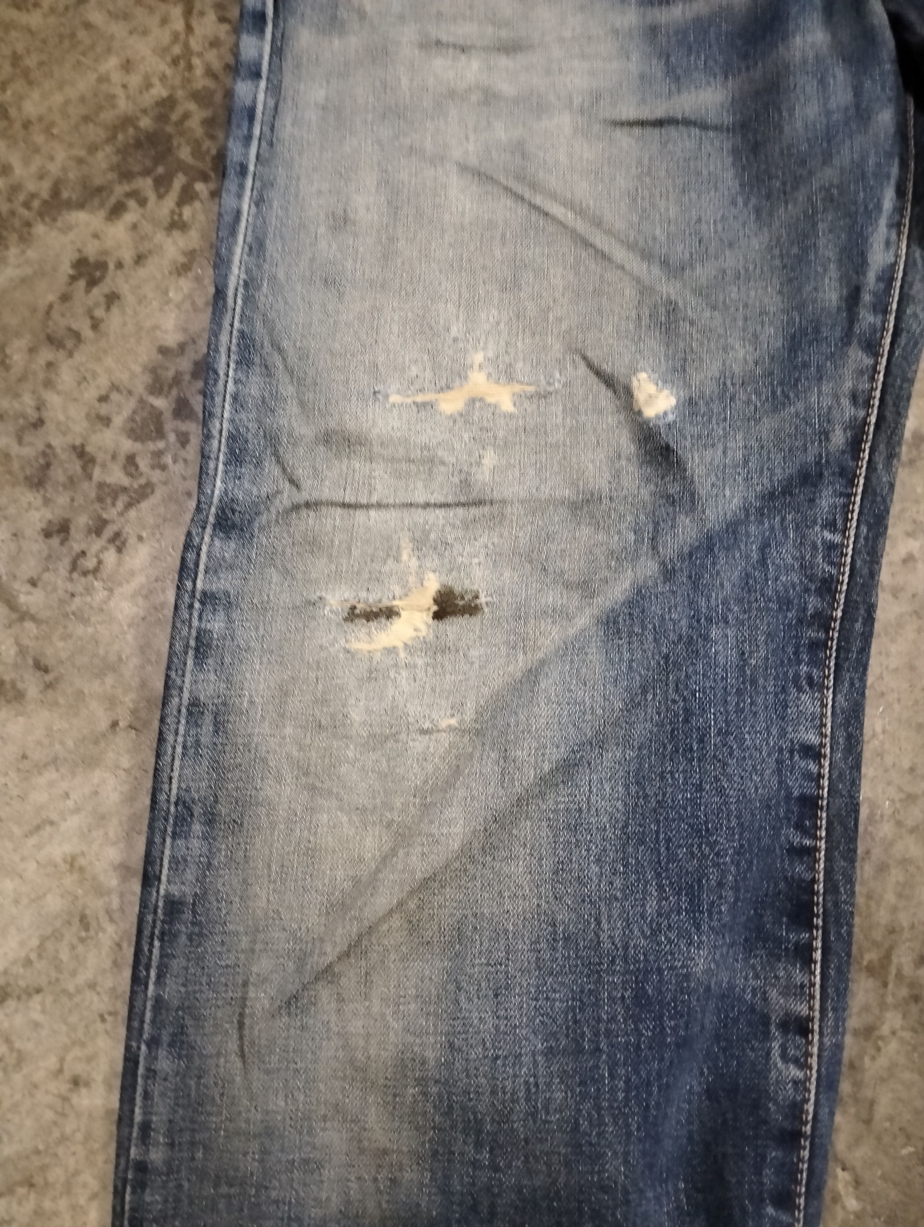 Edwin Vintage 90s Edwin 505x Selvedge Distressed Size US 31 - 9 Thumbnail