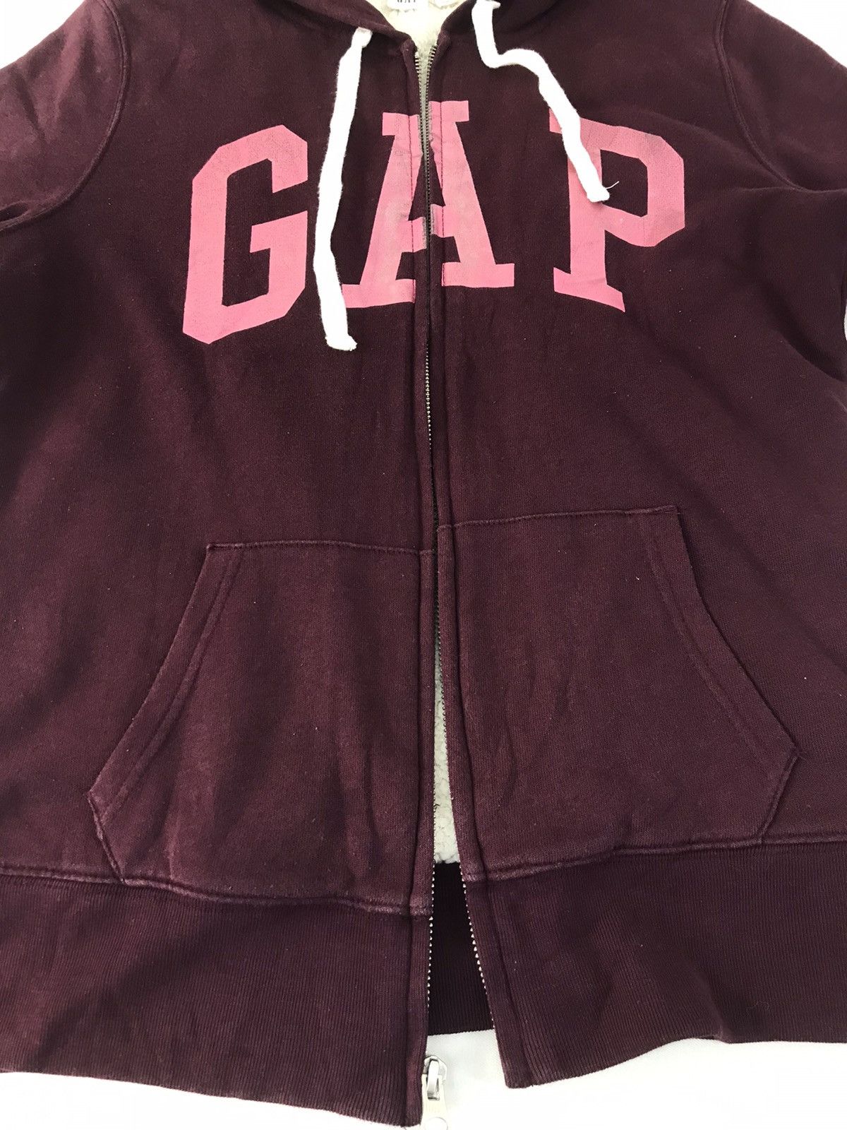 Gap × Japanese Brand GAP Logo Zipper Hoodies Sherpa Inner Big Logo Design Size US M / EU 48-50 / 2 - 4 Thumbnail