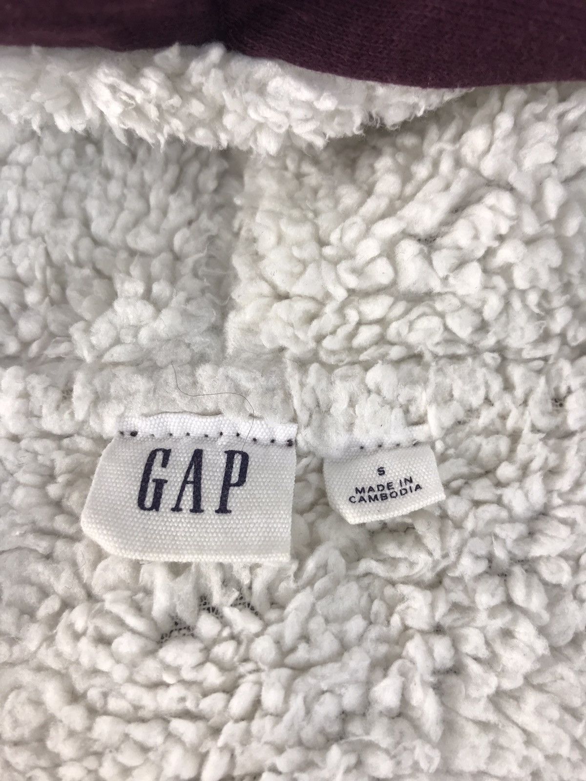 Gap × Japanese Brand GAP Logo Zipper Hoodies Sherpa Inner Big Logo Design Size US M / EU 48-50 / 2 - 6 Thumbnail